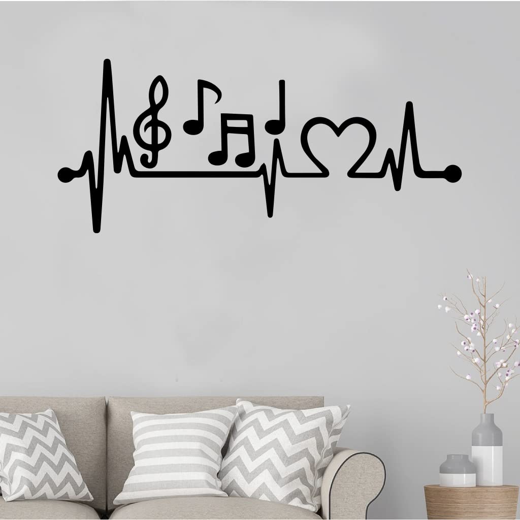 Music Notes Wall Decals for Kids Room, Nursery & Girls Bedroom Decor