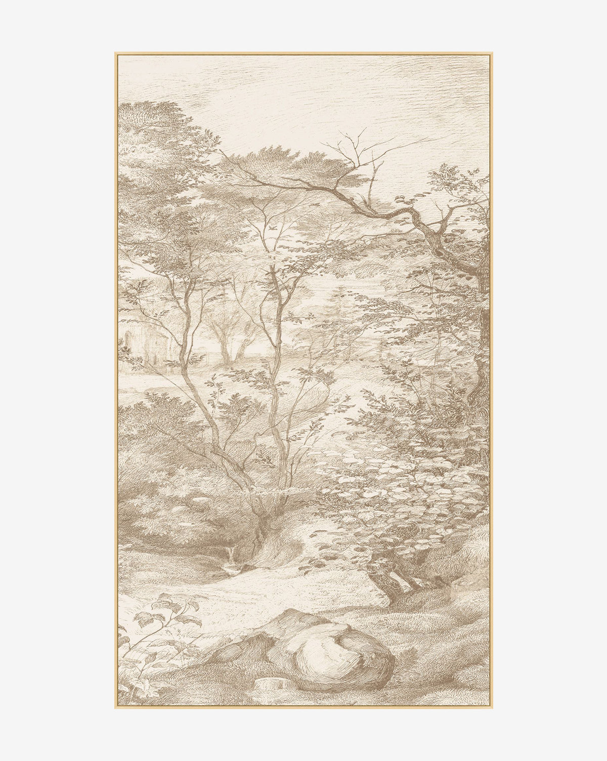 Neutral Toile No. 2 - Vintage Floral Fabric for Home Decor, Upholstery & DIY Crafts | Perfect for Curtains, Pillows & Wall Art