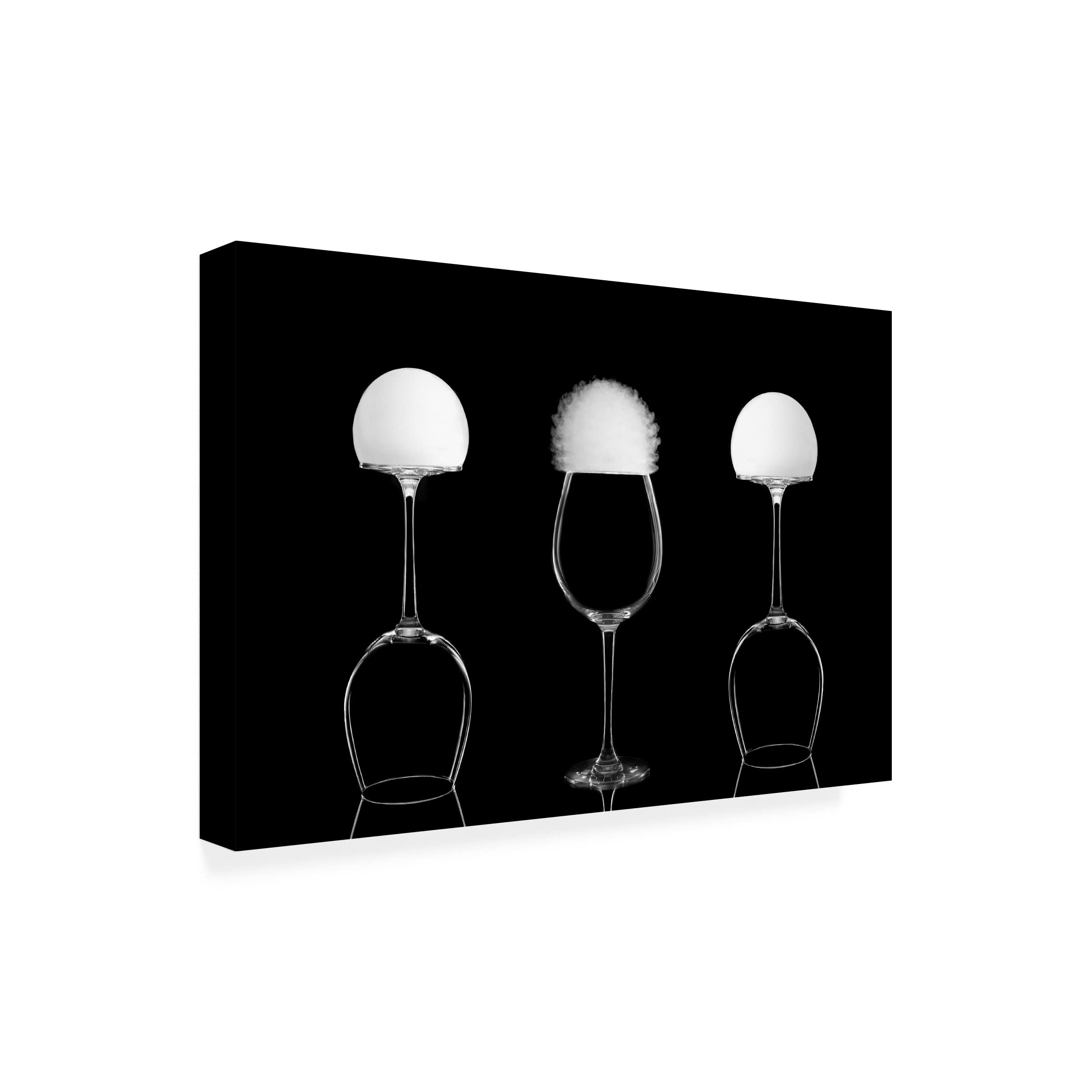 Trademark Fine Art 'Cups And Bubbles II' Canvas Wall Art by Fran Osuna - Modern Home Decor for Living Room, Bedroom & Office