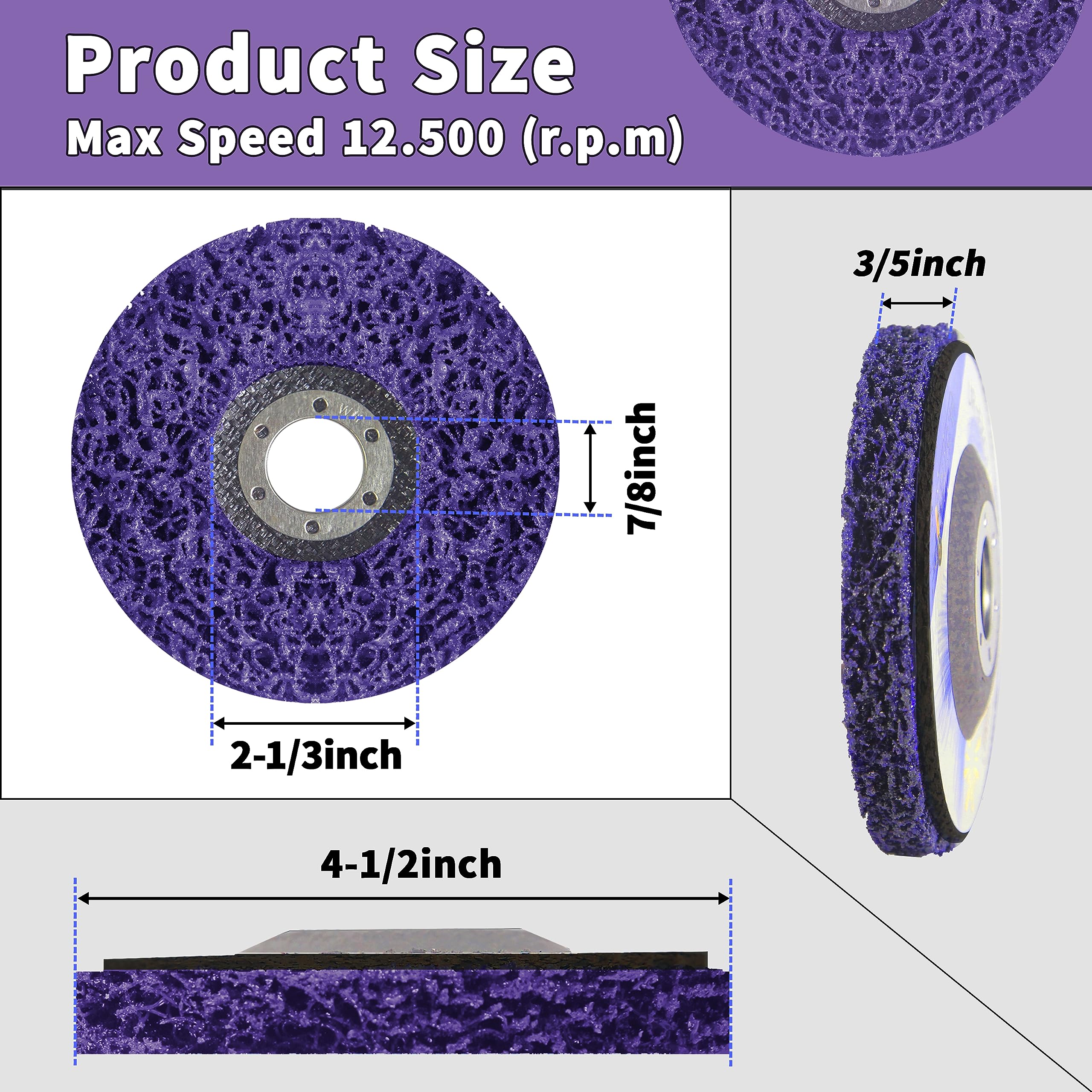 12Pcs 4-1/2