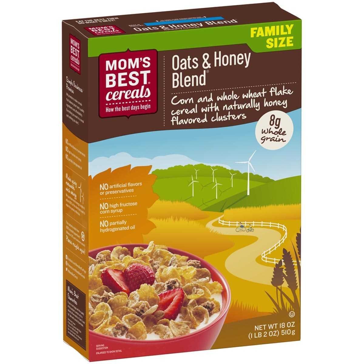 Organic Oats & Honey Blend Cereal - Healthy Breakfast Cereal for Adults & Kids - Gluten-Free, Non-GMO, High Fiber - Perfect for Morning Meals, Snacks & Smoothie Bowls