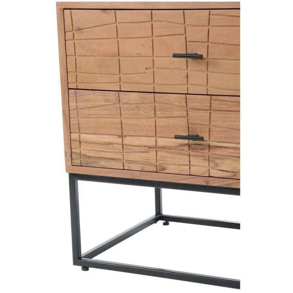 23.5 Inch Natural Wood Nightstand - Modern Bedside Table for Bedroom, Living Room & Guest Room - Stylish Storage with Drawer & Shelf