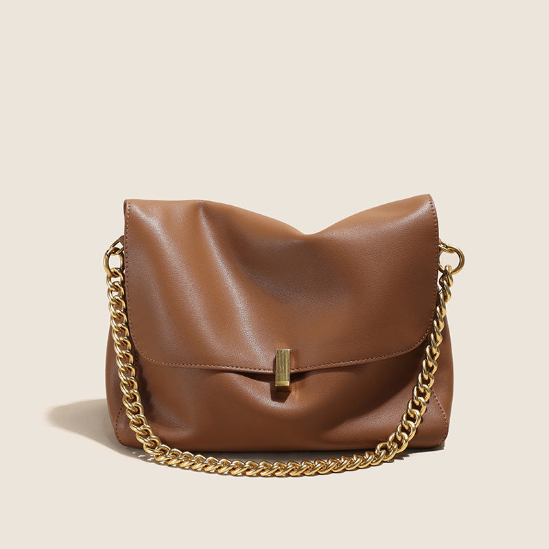 Stylish Crossbody Chain Shoulder Bag for Women - Fashionable & Lightweight Purse for Daily Use, Work, and Evening Events