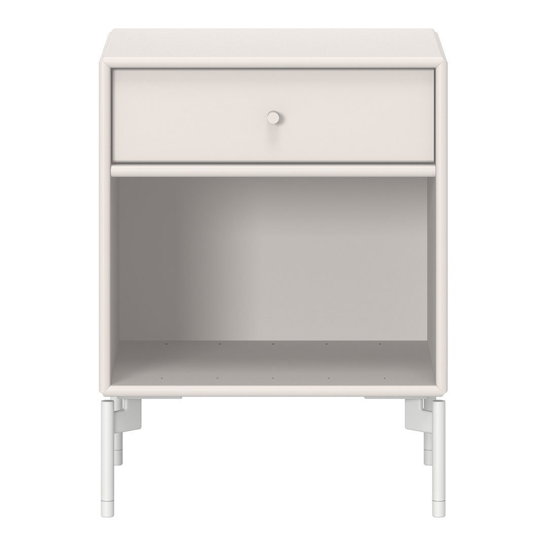 Modern Wooden Nightstand with Drawers and Legs - Stylish Bedside Table for Bedroom, Living Room, or Office - Perfect for Storage and Decor