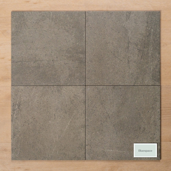 Premium Burleigh Grey Matt Cushioned Edge Porcelain Tile 300x300mm - Non-Slip Floor & Wall Tiles for Bathroom, Kitchen & Commercial Spaces