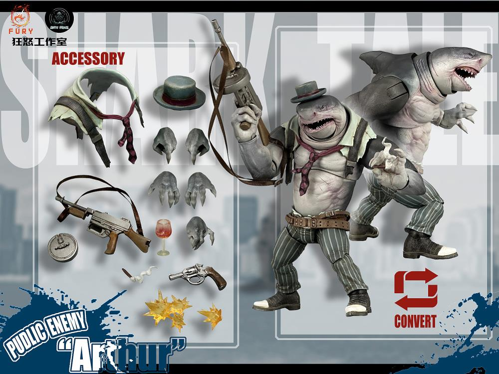 Fury Toys 1/12 Scale 8-Inch Abyss Force Arthur Gypsy Billy Action Figure - Collectible Model for Display, Photography & Cosplay Scenes