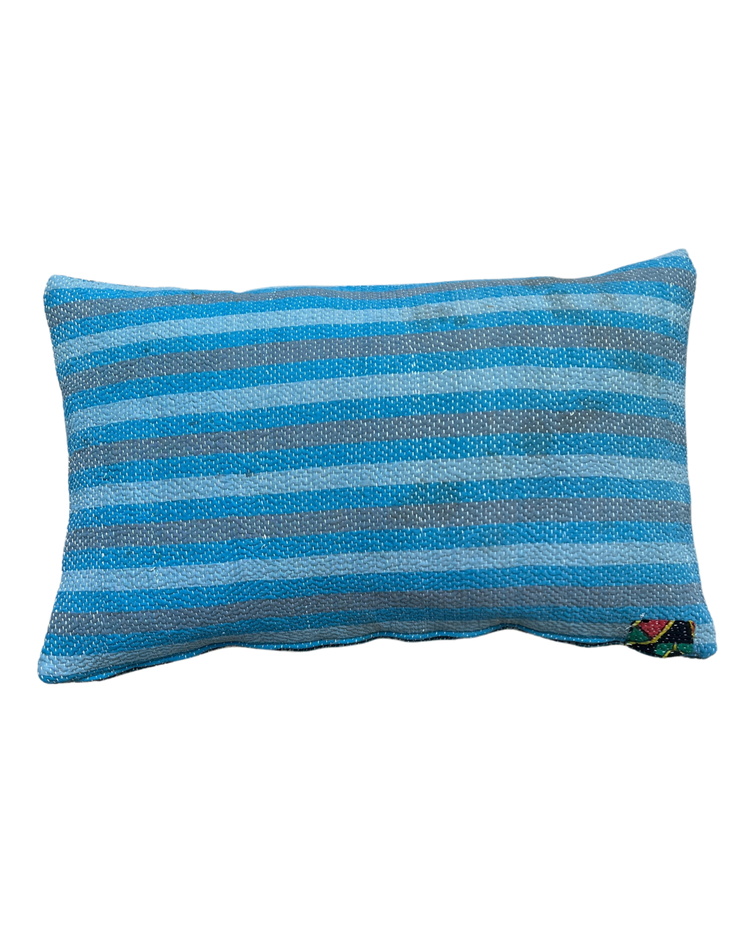 Handmade Green & Blue Kantha Cushions - Boho Home Decor Throw Pillows for Sofa, Bed & Floor Seating - Perfect for Living Room, Bedroom & Meditation Spaces