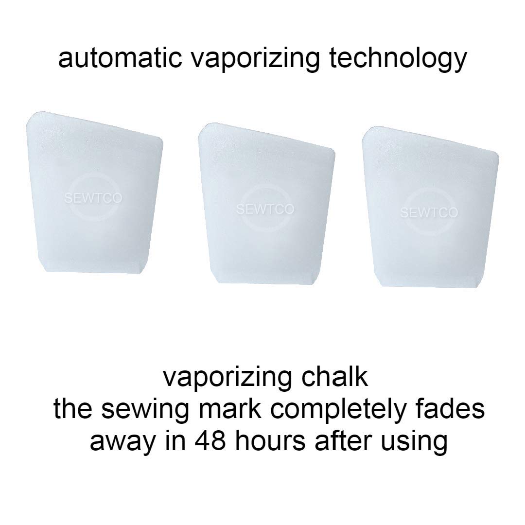 SEWTCO Super Concentrated Crystal Chalk 50 Pack - Marks Over 20,000 Inches - Premium Fabric Tailor Chalk for Sewing, Quilting & Dressmaking - Ideal for Professional Tailors & DIY Craft Projects
