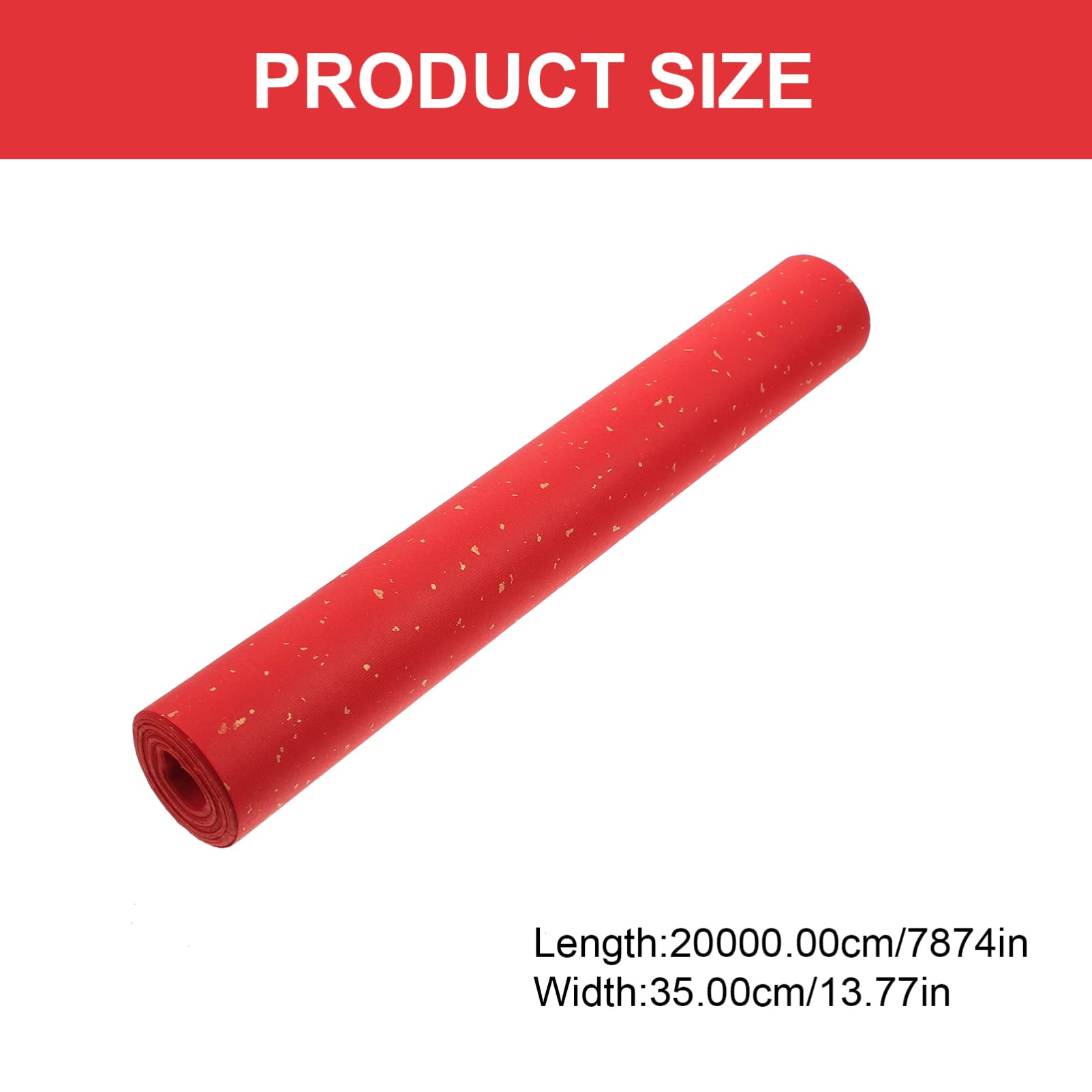 Premium Chinese Xuan Paper for Calligraphy & Painting - 35cm x 20m Red Rice Paper, Blank Calligraphy Scrolls, Chunlian/Duilian Paper - Perfect for Traditional Brush Writing, Art Projects, and Home Decoration