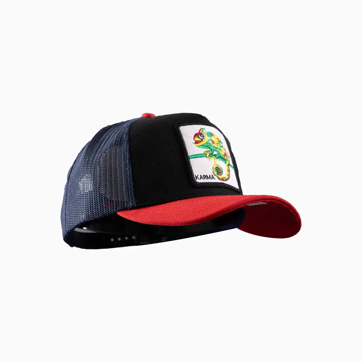 Karma Patch Trucker Hat - Stylish Adjustable Snapback Cap for Men & Women - Perfect for Outdoor Activities, Sports, and Casual Wear
