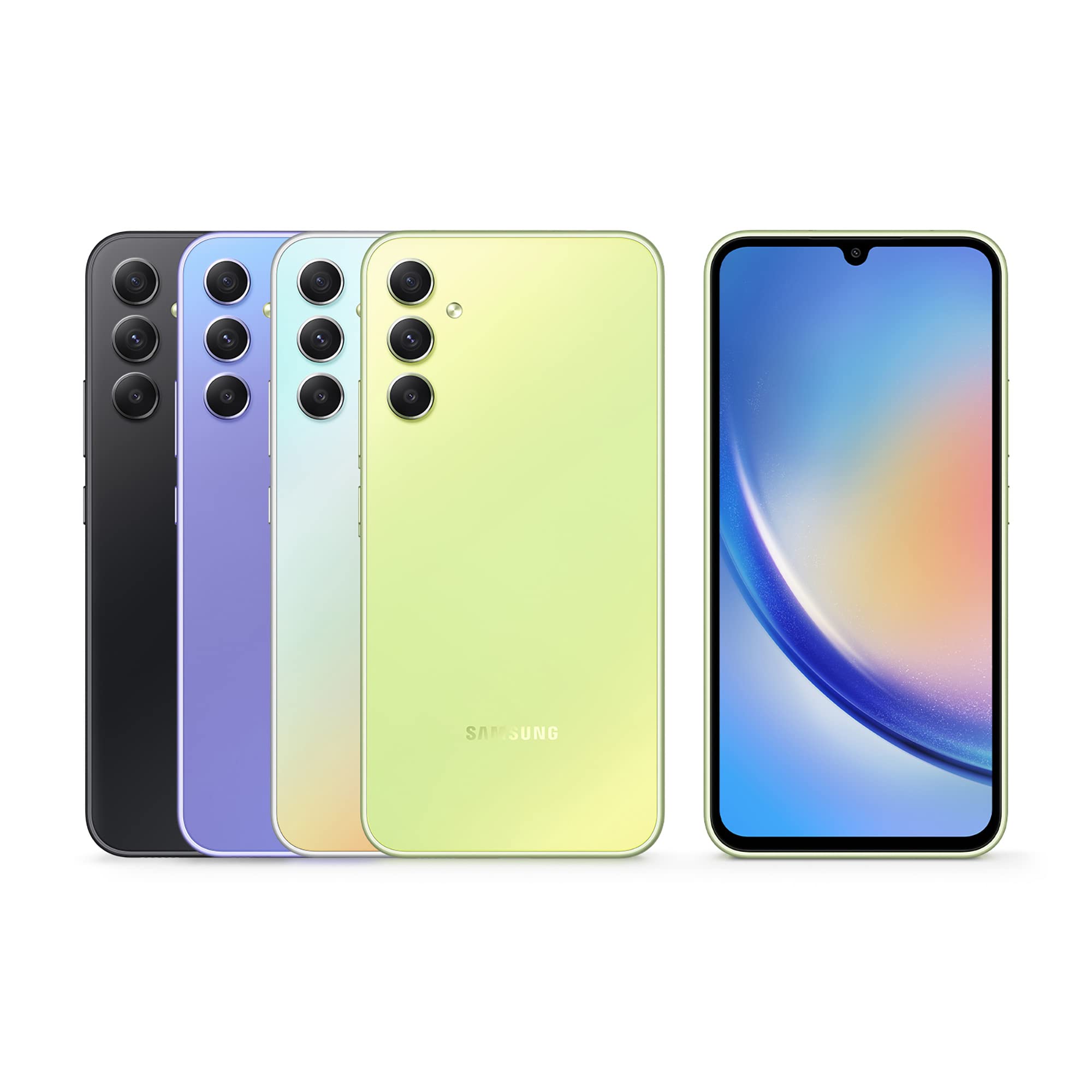 Samsung Galaxy A34 5G Unlocked Smartphone - 128GB Storage, Lime Green (Renewed) | Fast 5G Connectivity, Long Battery Life | Perfect for Streaming, Gaming & Work on the Go