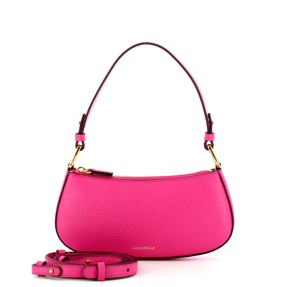 Coccinelle Merveille Fuchsia Shoulder Bag MRF520101 - Stylish Women's Handbag for Work, Travel & Everyday Use