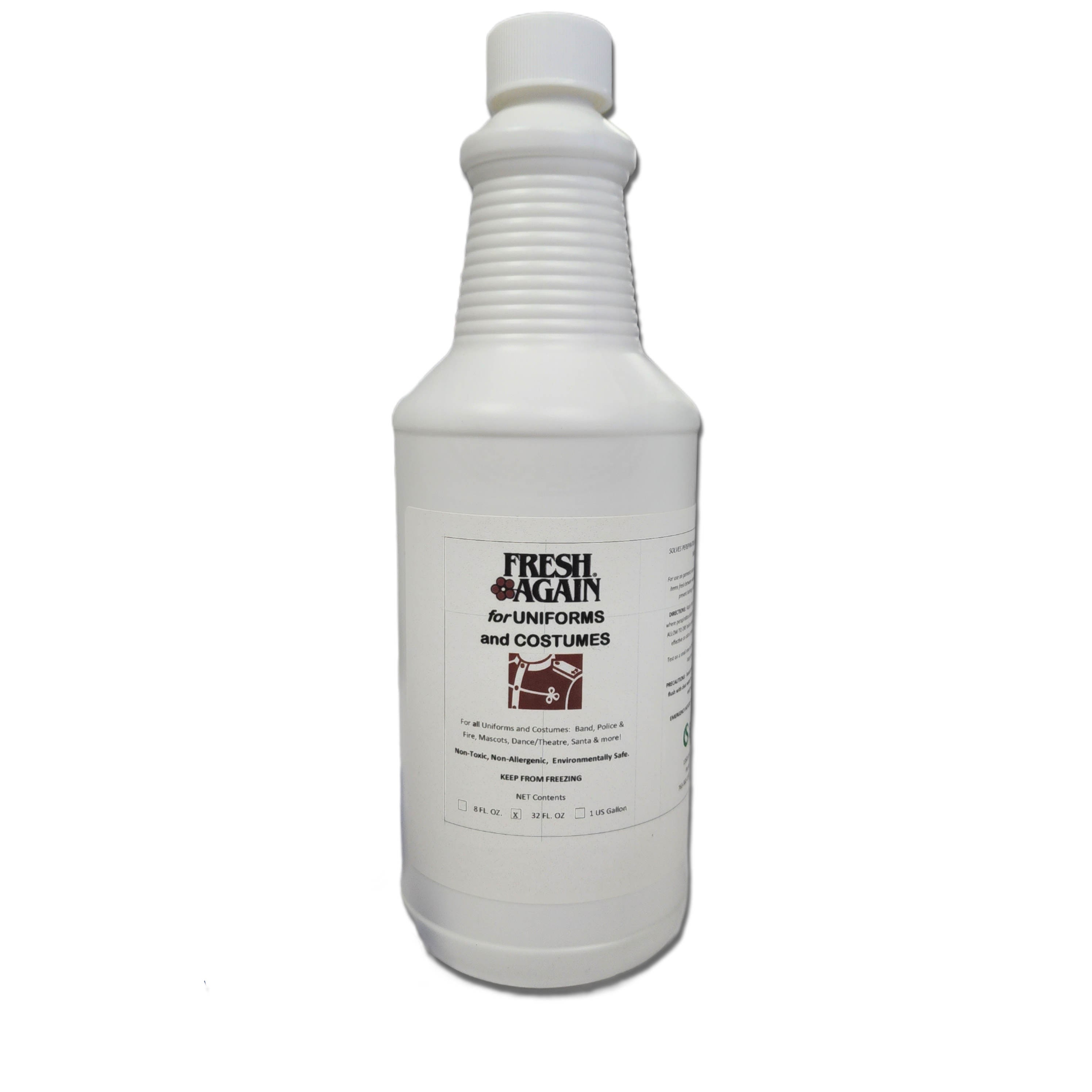 Fresh Again Odor Eliminator Spray for Uniforms & Costumes - Long-Lasting Deodorizer for Work Clothes, Sports Gear & Halloween Costumes