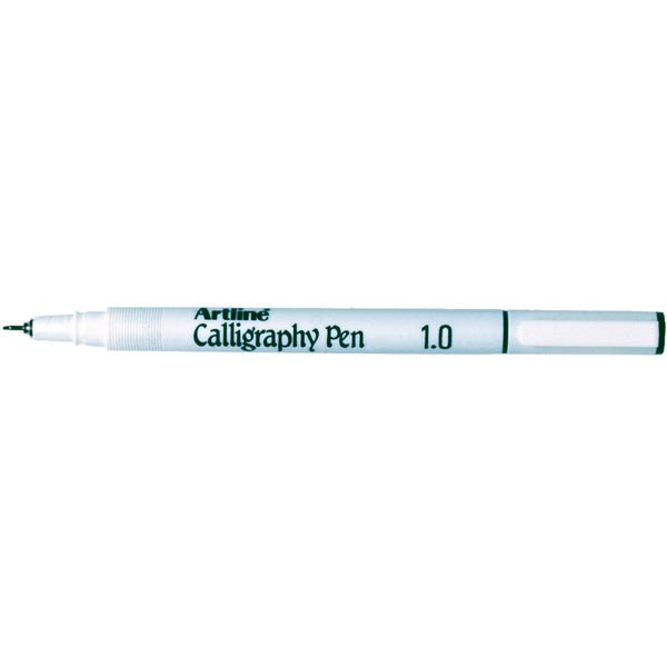 Artline 241 Calligraphy Pen Set - 12 Black 1mm Fine Tip Markers for Hand Lettering, Sketching & Bullet Journaling - Perfect for Artists, Students & Craft Enthusiasts