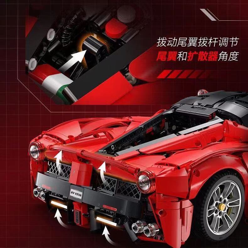 CaDA C61505 Ferrari LaFerrari 1:8 Scale Model Building Kit - Collector's Edition Supercar Toy for Adults & Teens | Perfect for Display, Gifts, and Racing Enthusiasts