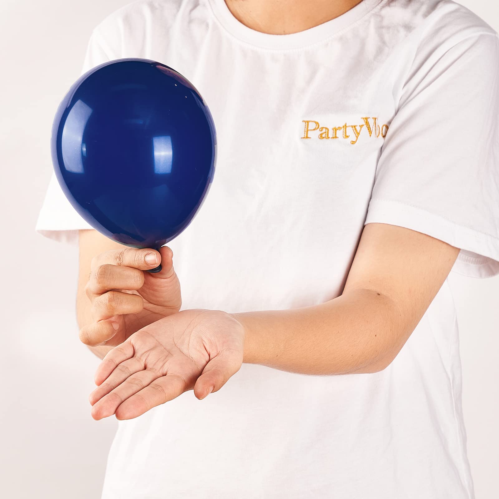 PartyWoo Nile Blue Balloons - 50 Pack 5 Inch Dark Blue Latex Balloons for Balloon Garland, Balloon Arch, Party Decorations, Birthday Party, Baby Shower, Wedding & Graduation Decor - Premium Quality Party Supplies for Indoor & Outdoor Events