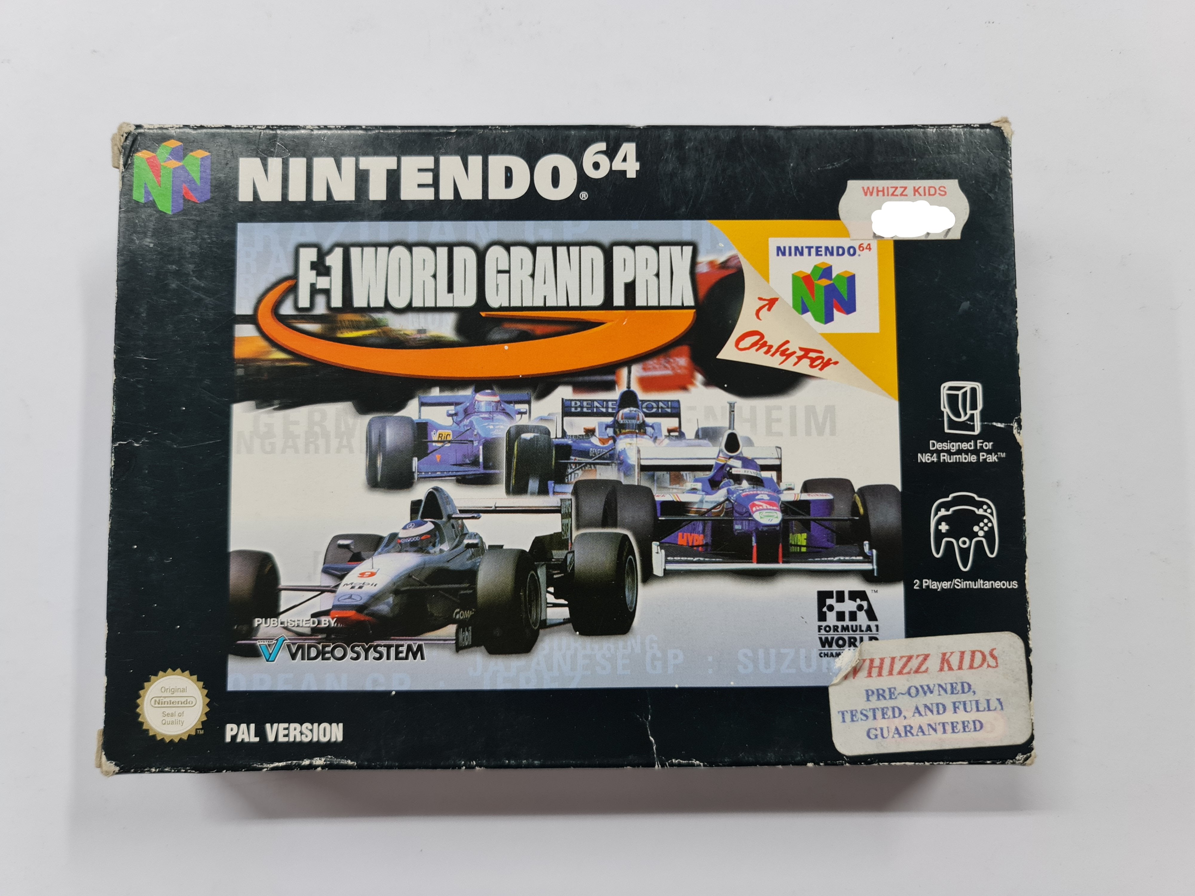 F1 World Grand Prix Complete Racing Game Set - Authentic In-Box Edition for PlayStation | Perfect for Racing Enthusiasts & Collectors
