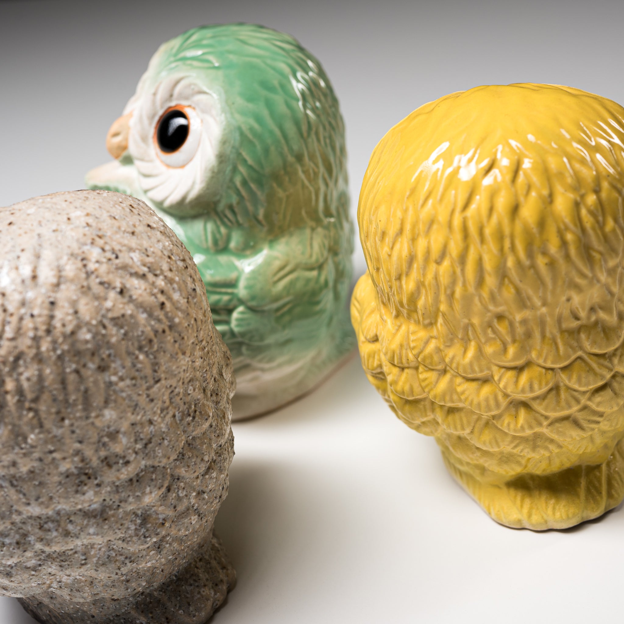 Authentic Shigaraki Ware Lucky Owl Ornament - 12cm Handcrafted Ceramic Lemon Design - Perfect for Home Decor, Zen Garden Accent & Japanese Tea Ceremony Gift