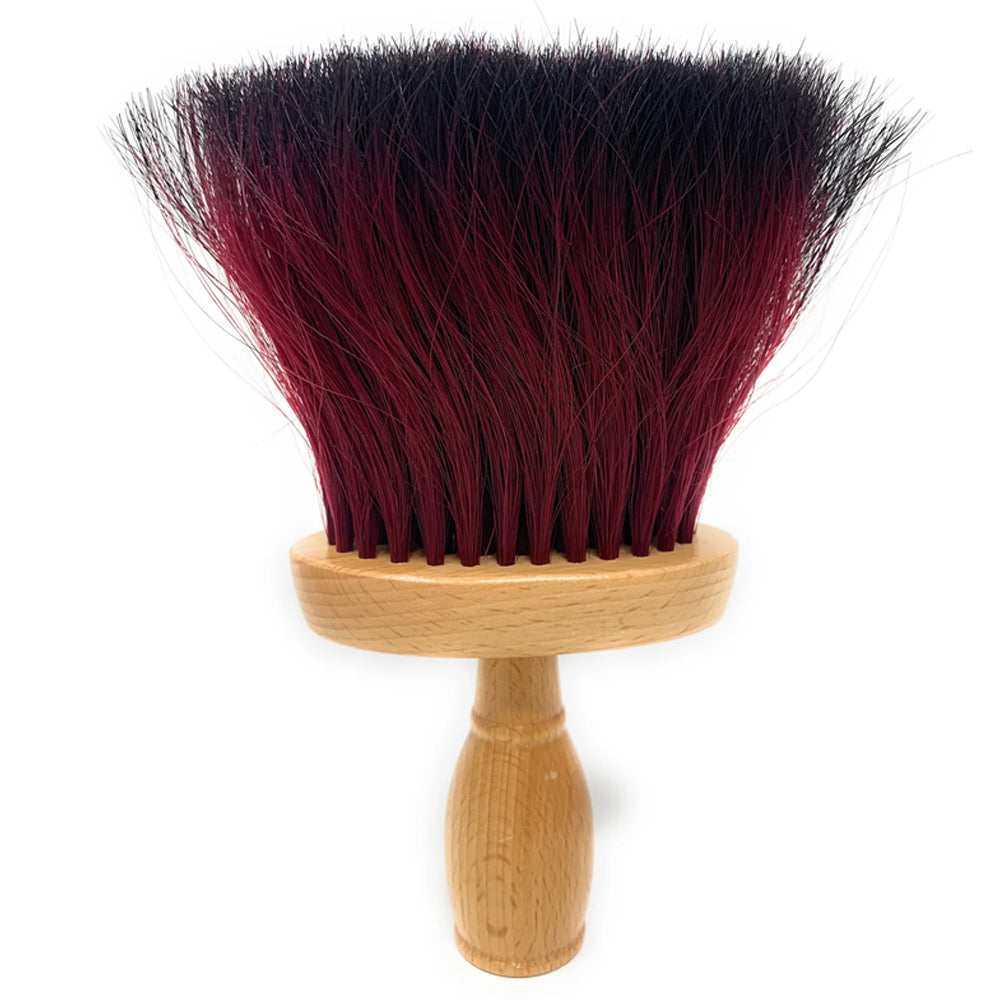 Extra Thick Ox Hair Barber Neck Duster - Professional Quality Neck Brush with Color Bristles (1 Piece) - Perfect for Haircut Cleanup & Shaving in Barber Shops & Home Grooming