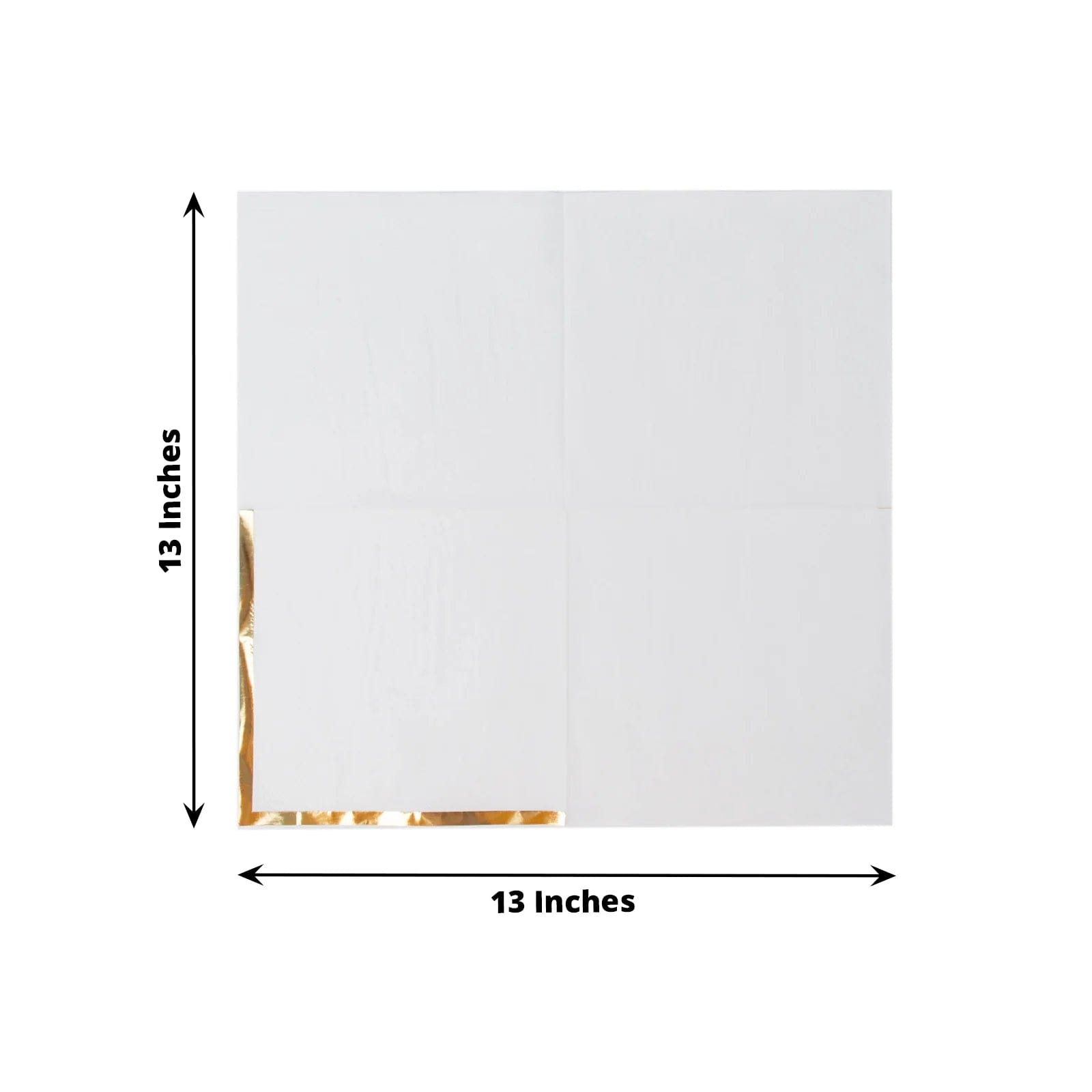 50 Pcs 2-Ply Premium Cocktail Napkins with Elegant Gold Rim - Perfect for Dinner Parties, Weddings & Special Events