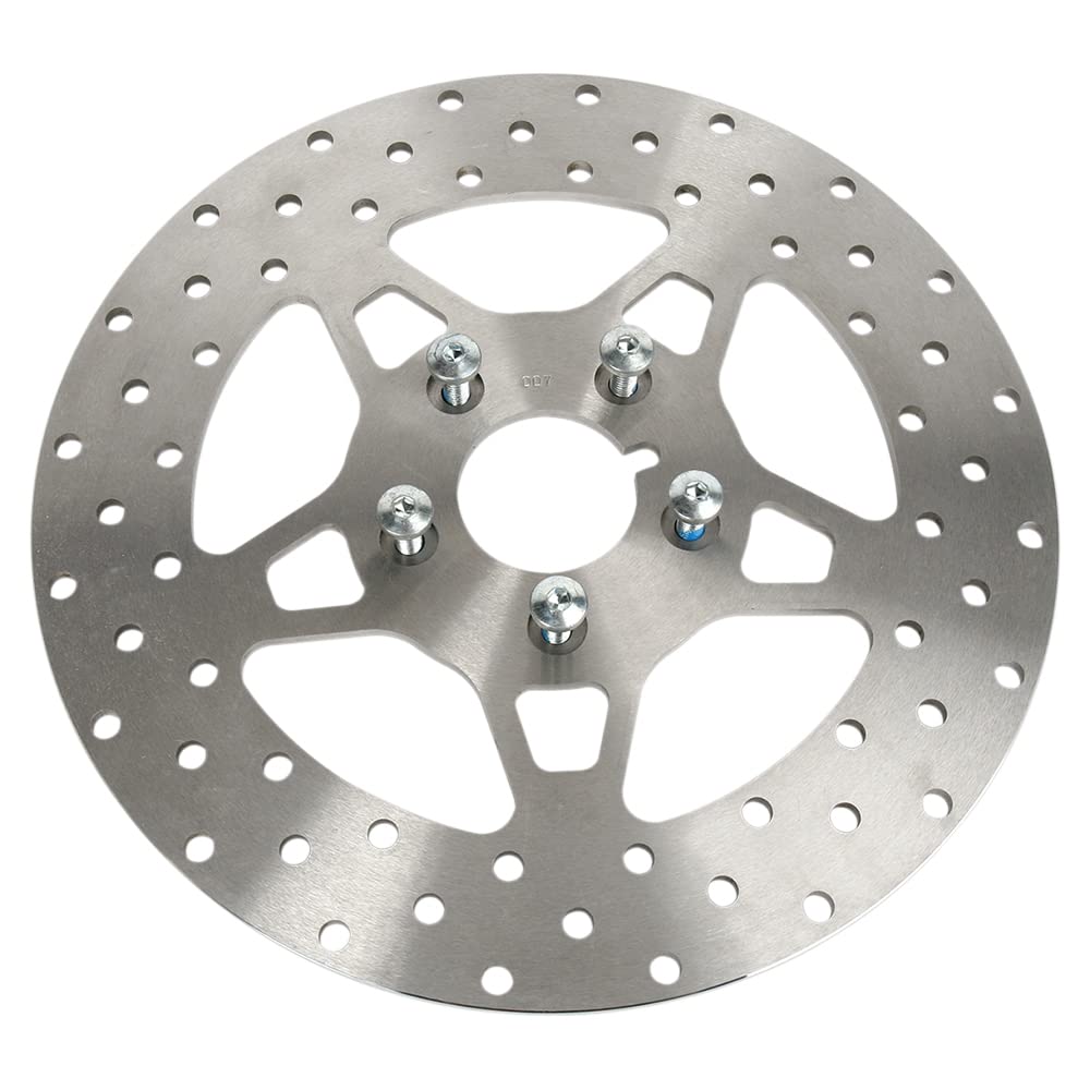 EBC FSD007 Custom Stainless Steel Wide Band Solid Front Brake Rotor for 1984-1999 Harley-Davidson Motorcycles - High Performance Braking for Cruisers & Touring Bikes