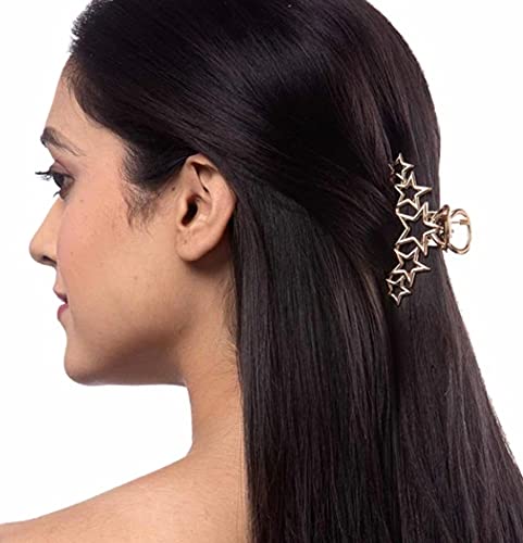 Large Metal Hair Claw Clips for Women - Strong Jaw Clamp Hair Barrettes for Thick Hair, Half Up Bun Hair Accessories (2-Pack) - Perfect for Daily Styling, Work & Special Occasions