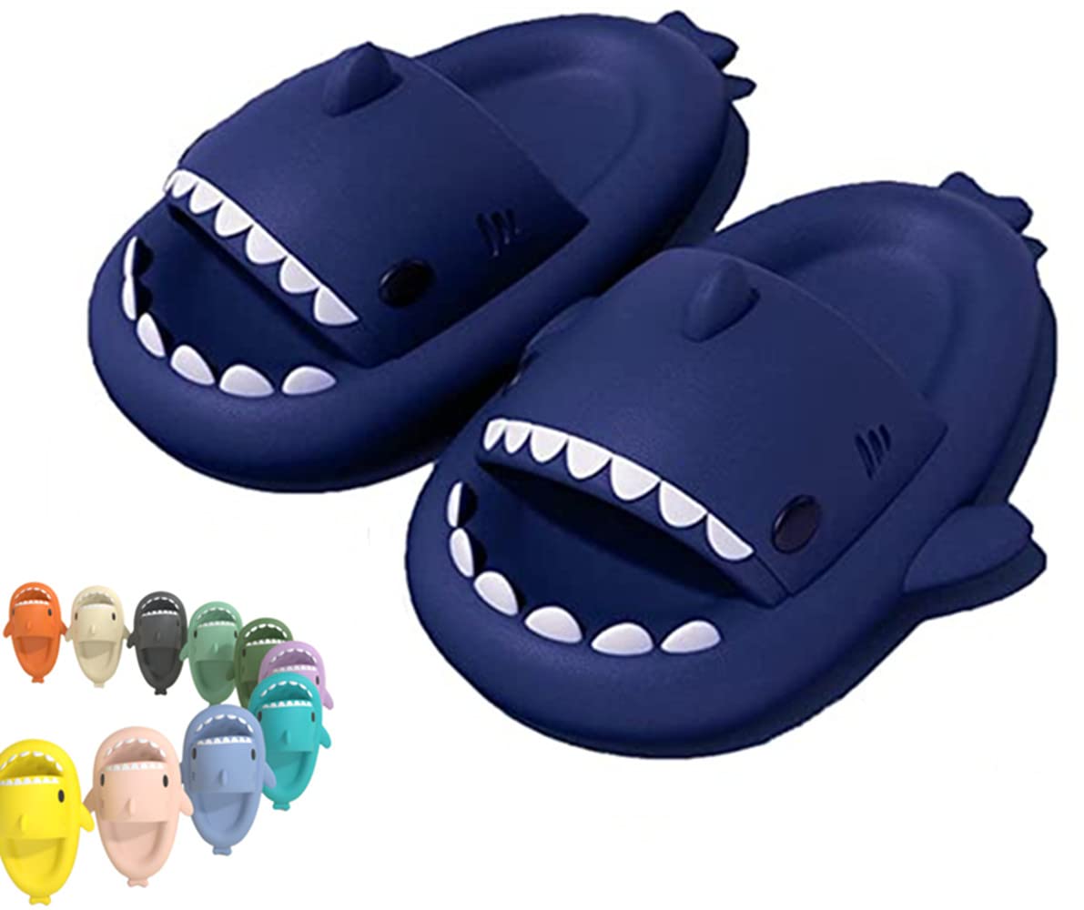 **2022 Cute Shark Slippers for Women & Men - Anti-Slip Open-Toe Slides with Cloud Sole - Summer Sandals for Indoor & Outdoor Wear**    *(Use Cases: Perfect for beach trips, poolside lounging, home relaxation, and casual summer outings.)*