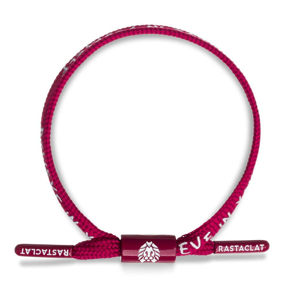 Rastaclat Believe Red M/L Wristband - Stylish & Inspirational Rubber Bracelet for Men & Women - Perfect for Fitness, Sports & Everyday Motivation