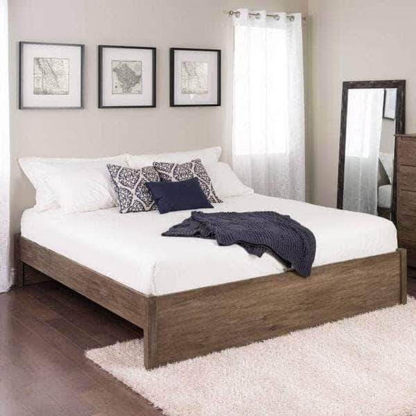 Select 4 Post Platform Bed Frame - Queen/King Size, Multiple Finish Options | Elegant Bedroom Furniture for Master Suite or Guest Room