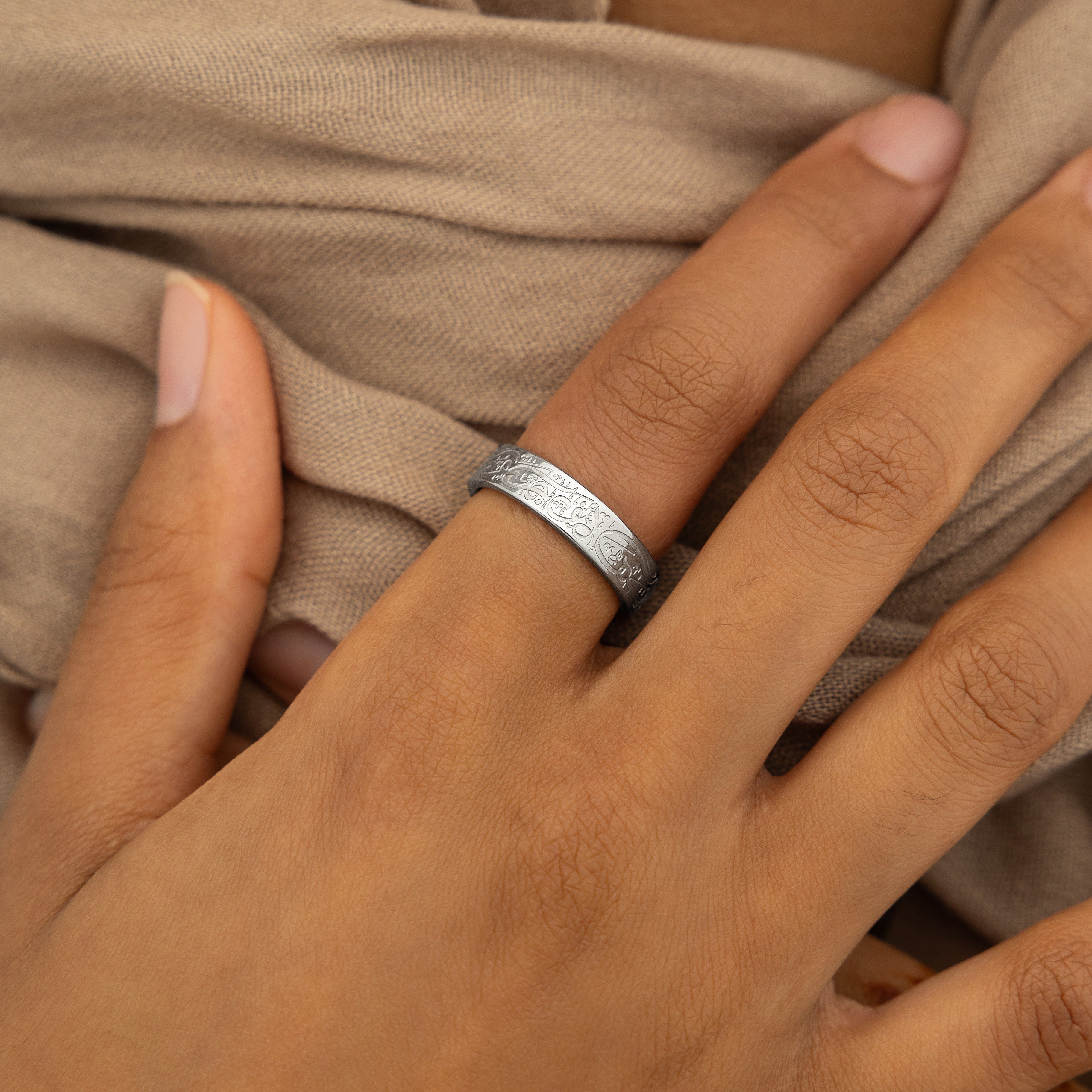 Rumi Ring - Inspirational Jewelry with 'These Pains You Feel Are Messengers' Quote - Perfect for Meditation, Yoga & Spiritual Gifts