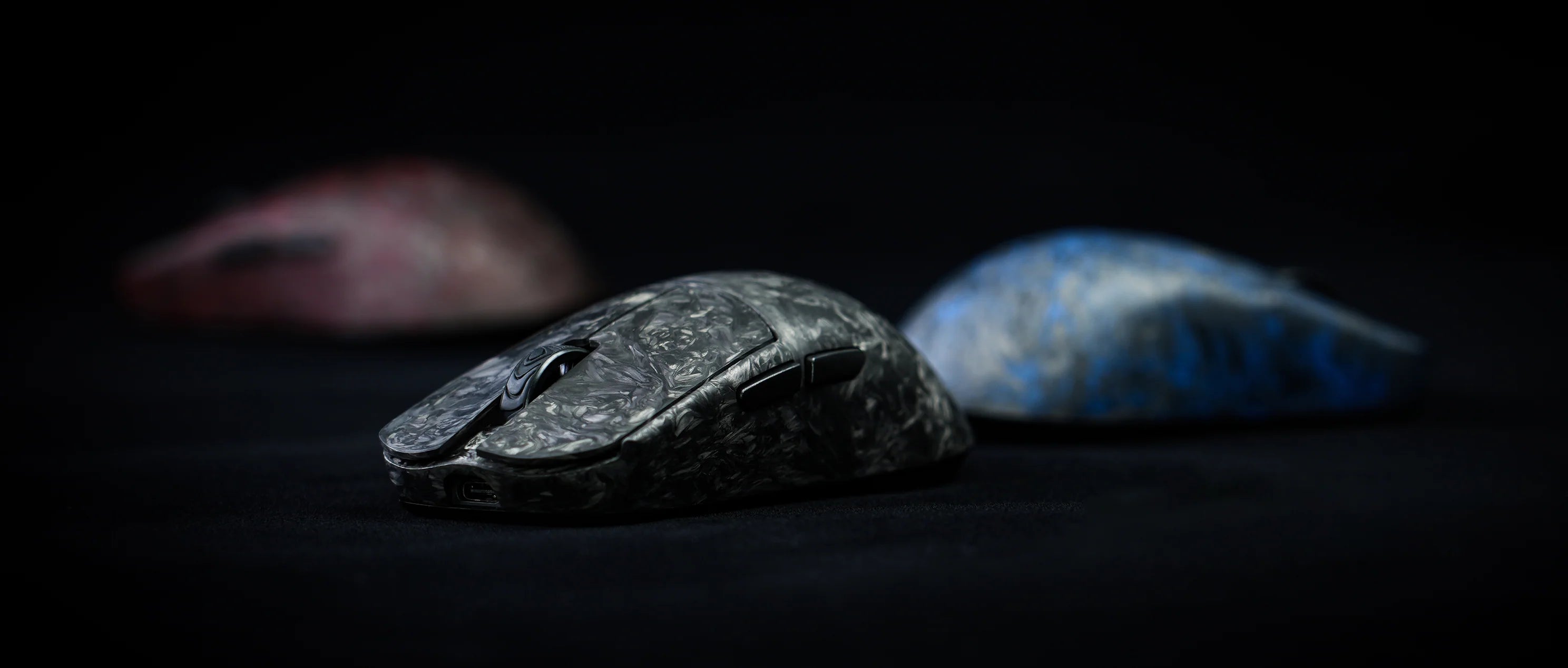 WLmouse YING Forged Carbon Fiber Wireless Gaming Mouse - Lightweight Ergonomic Design with 16000 DPI, RGB Lighting - Perfect for PC Gaming, Esports, and Office Work