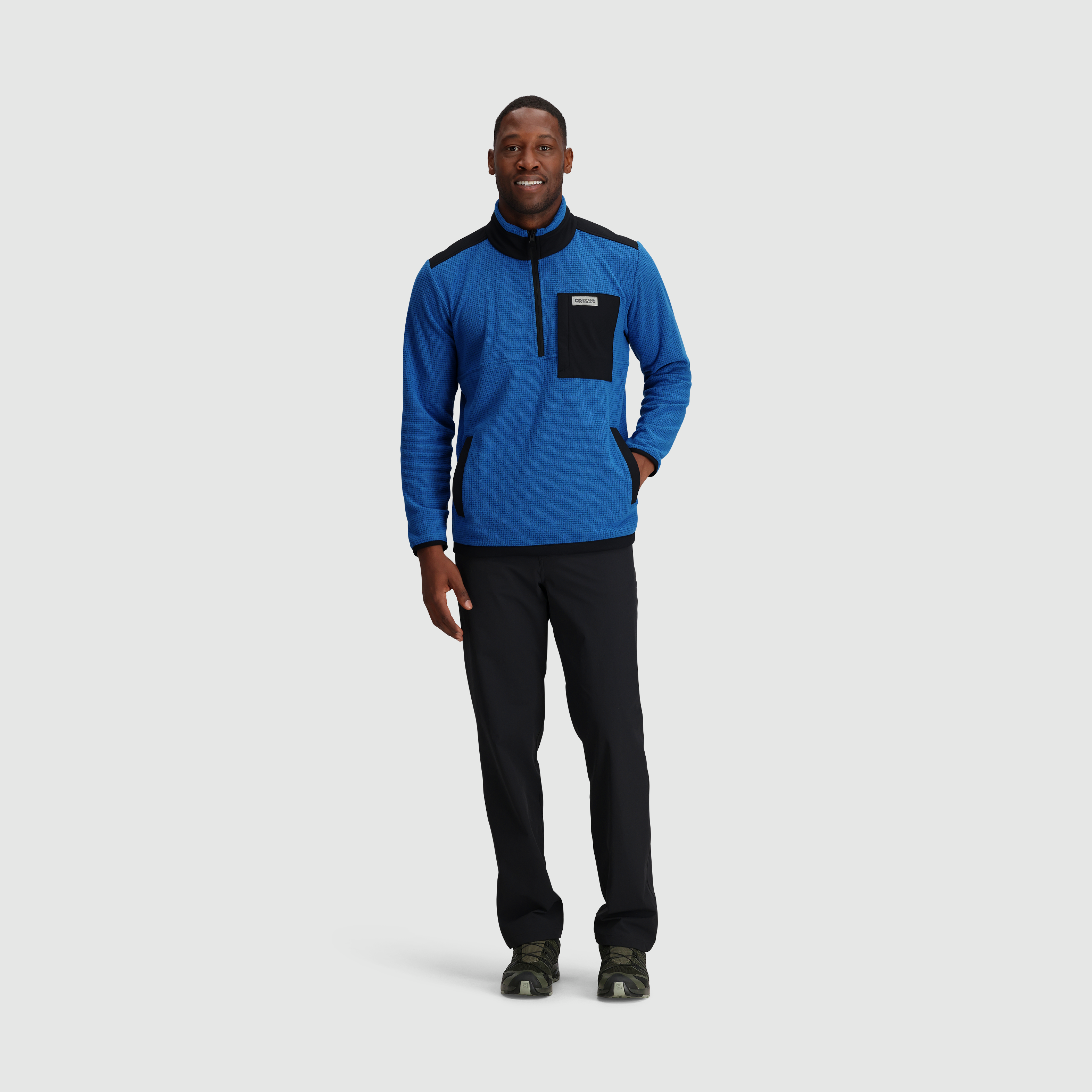 Men's Lightweight Trail Mix Quarter Zip Pullover - Breathable Hiking & Outdoor Jacket for Running, Camping & Adventure - Final Sale