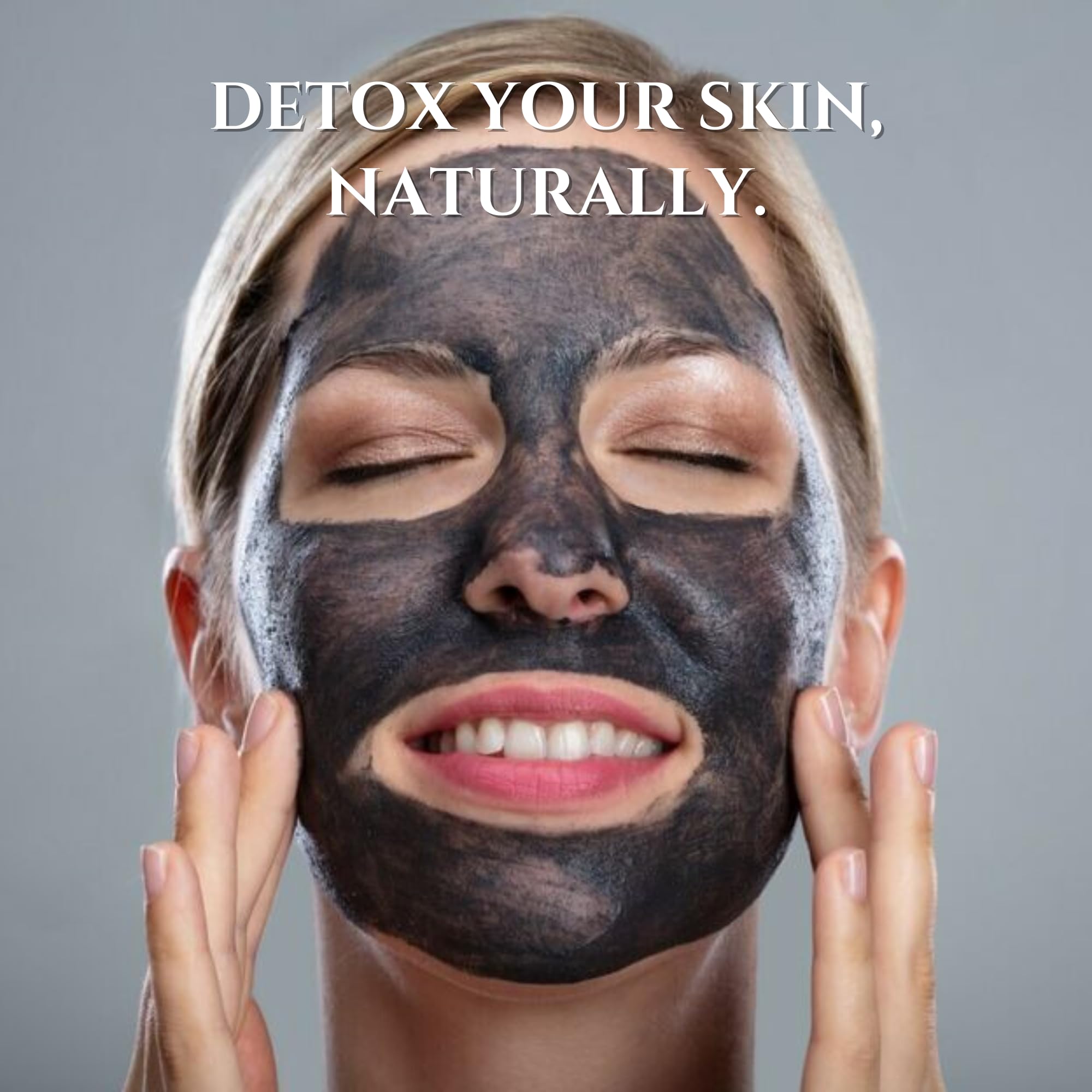 Organic Activated Coconut Charcoal Powder for Skin Care, Detox & Teeth Whitening | Natural Dietary Supplement (25oz) | Supports Oral Health & Body Cleansing | Perfect for DIY Face Masks & Detox Drinks