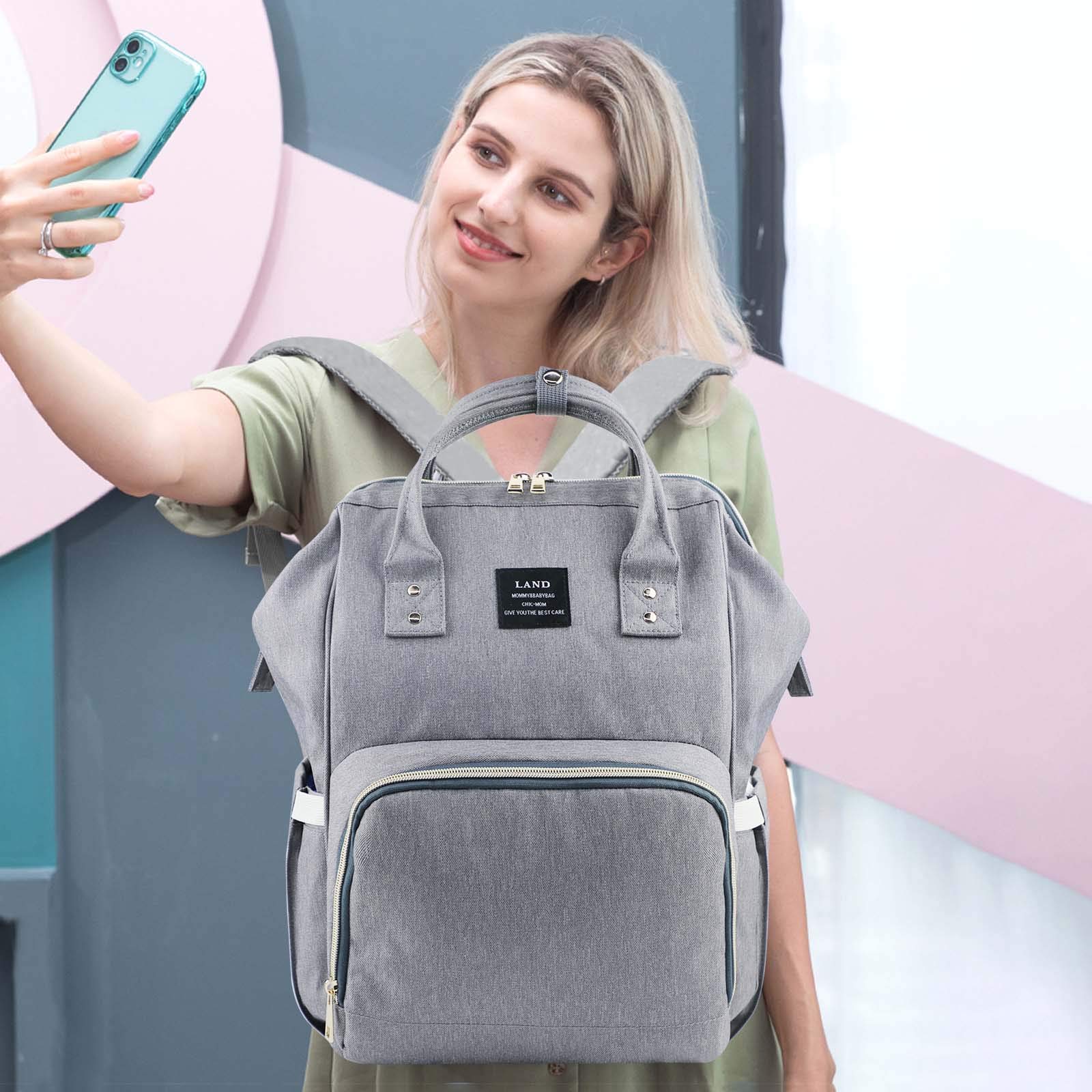 **Large Capacity Baby Diaper Backpack - Waterproof Travel Diaper Bag for Moms, Dads & Caregivers | Perfect for Daycare, Outings & Travel**