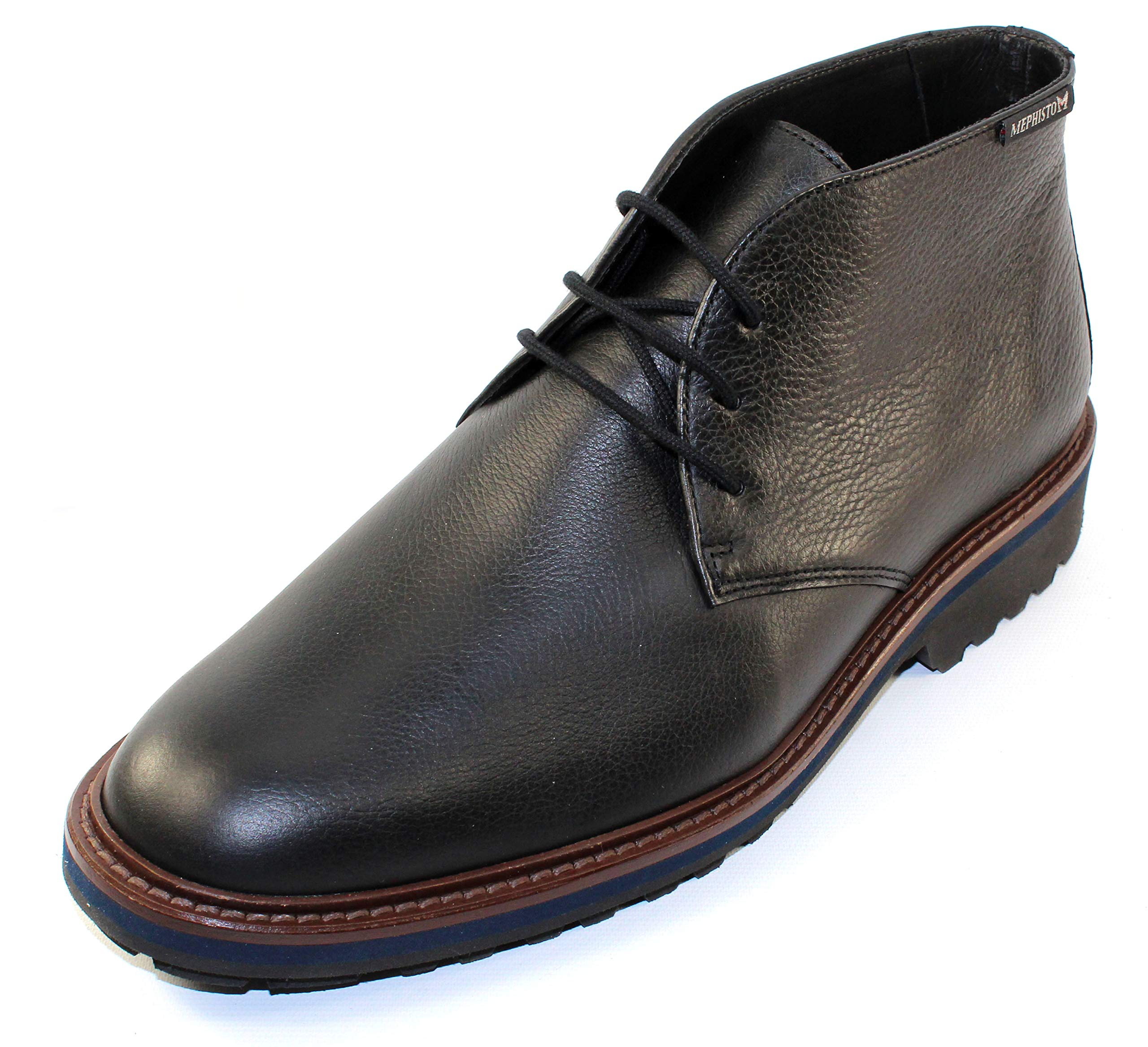 Mephisto Berto-551 Men's Comfortable Walking Shoes - Dark Brown Leather Casual Sneakers for Travel, Work & Everyday Wear