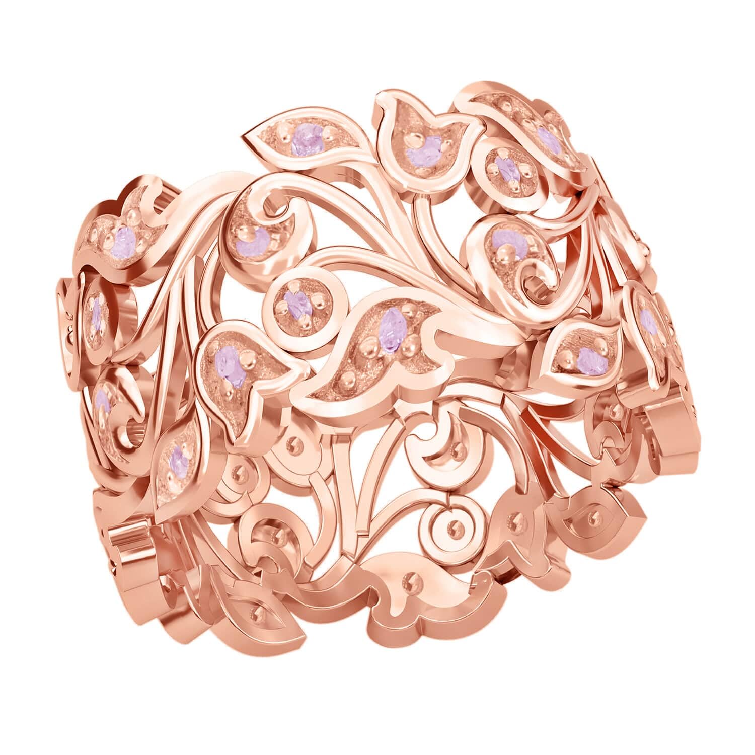 925 Sterling Silver Rose Gold Plated Diamond Engagement Ring with Birthstone - 0.3 Ct Women's Jewelry for Birthday, Anniversary & Special Occasion Gifts | Perfect for Proposals, Weddings & Romantic Surprises