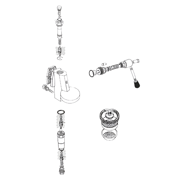 E61 Wega Version Manual Group Head Rebuild Kit - Compatible with Espresso Machines, Perfect for Baristas & Coffee Enthusiasts | Use for Home Brewing, Café Upgrades & Professional Repairs