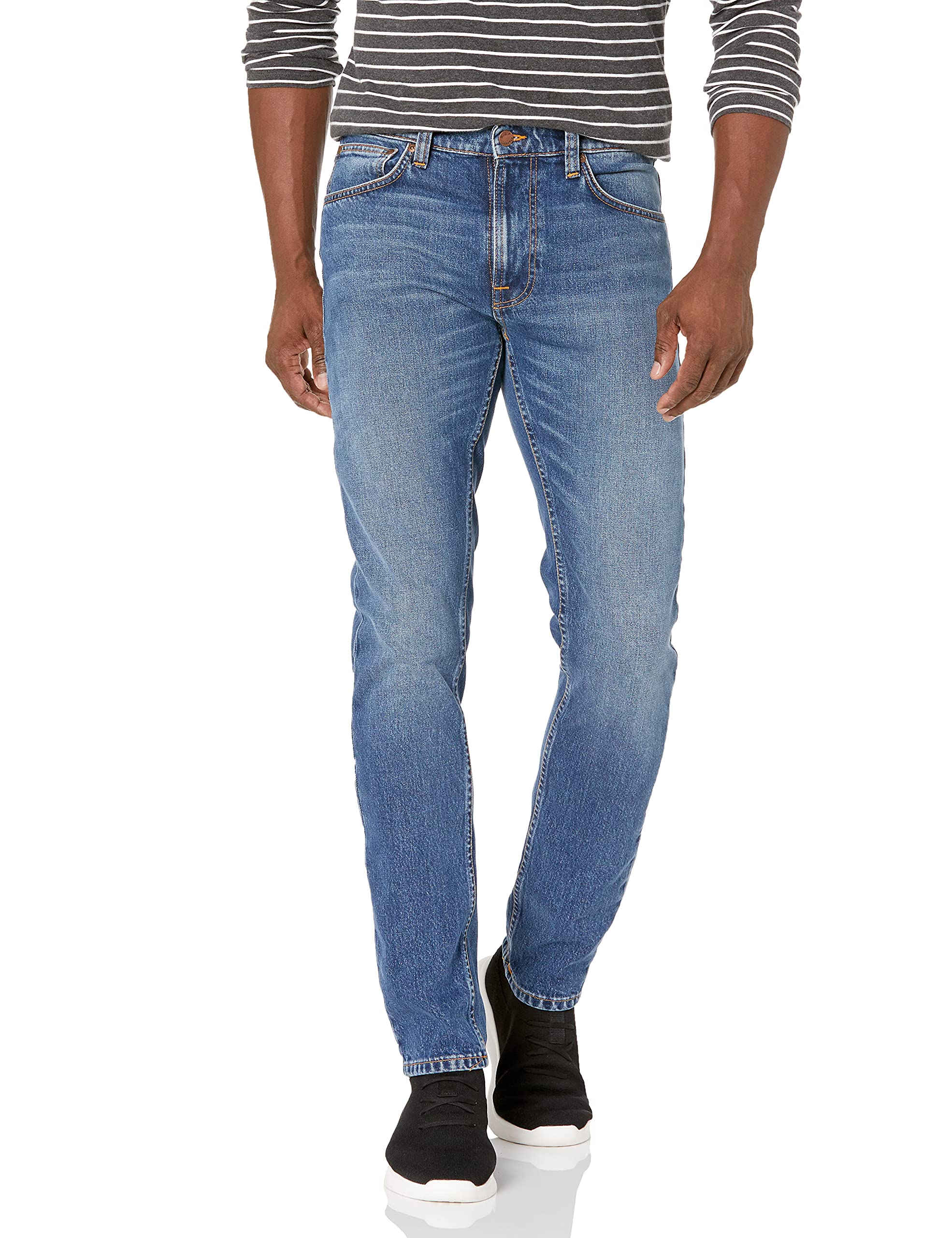 Nudie Jeans Men's Boyfriend Jeans - Slim Fit Stretch Denim Pants for Casual Wear | Perfect for Everyday Outfits, Date Nights & Weekend Looks