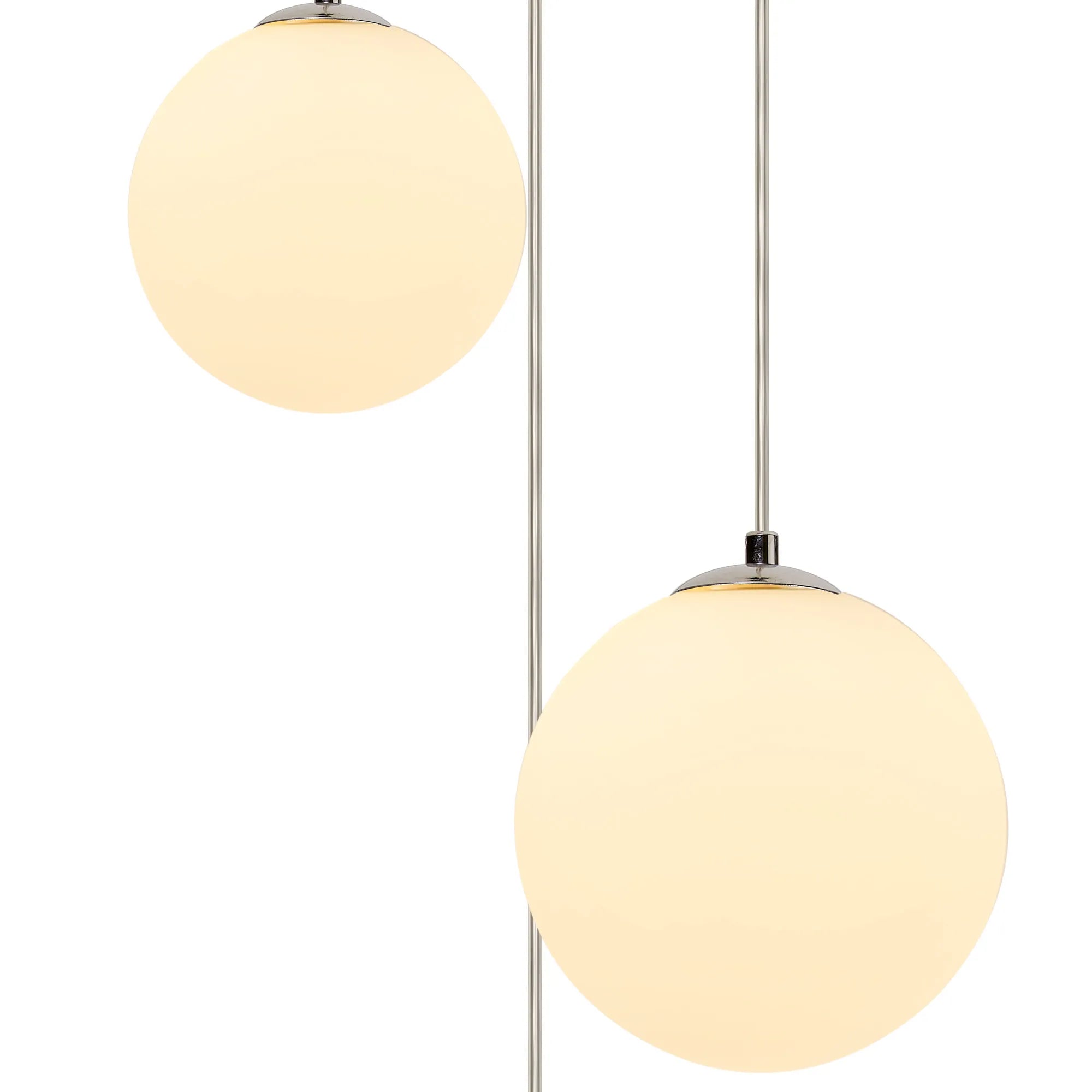 Austin 31cm Round Glass Pendant Light Fixture with 3 G9 Bulb Sockets - Perfect for Kitchen Island, Dining Room, and Modern Home Lighting