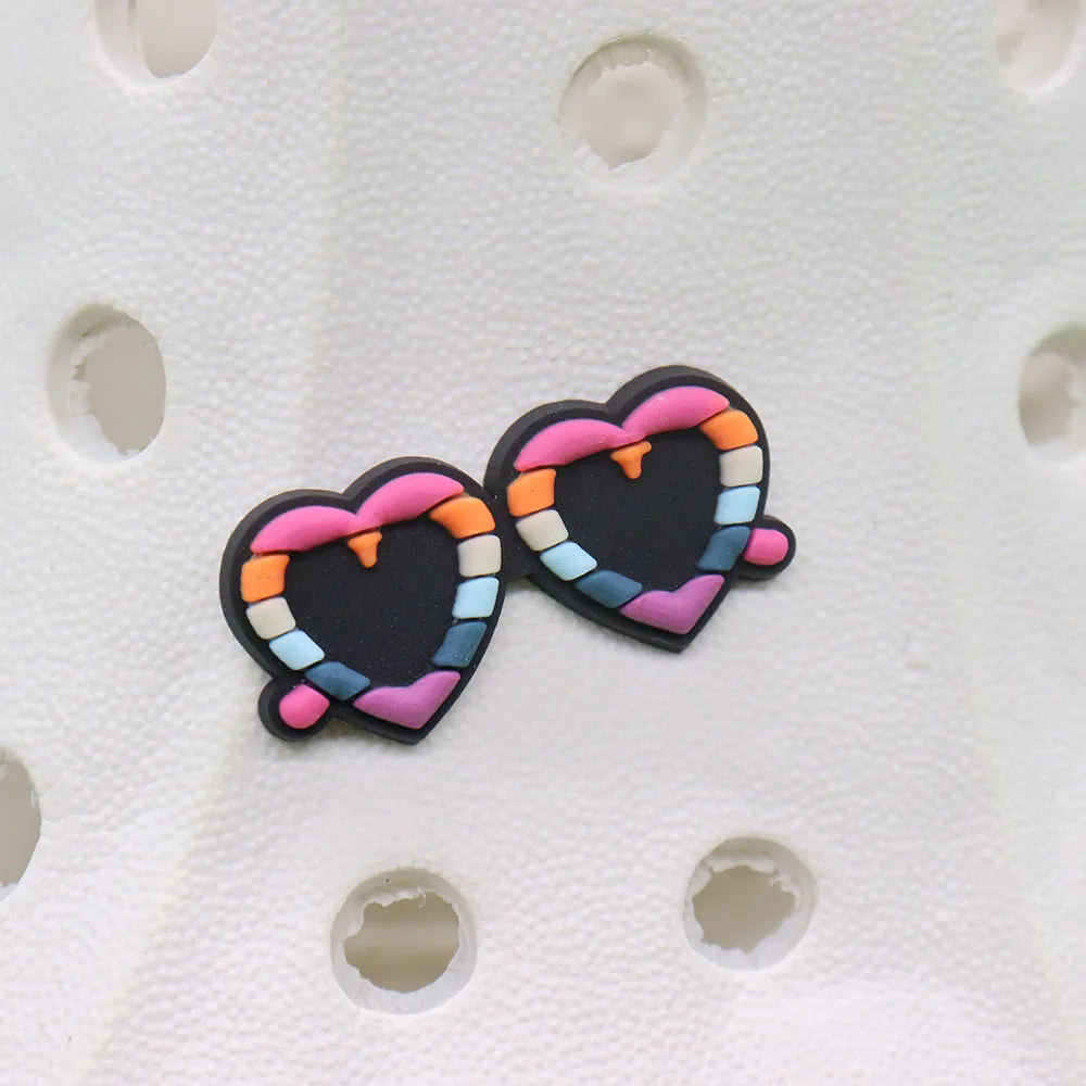 24Pcs PVC Shoe Charms for Clogs & Slippers - Tanker, Weed Life, Hand, Woman, Love Lips, Money & Coffee Designs - Fun Shoe Accessories for Women & Girls - Perfect for DIY Decor, Parties & Gifts