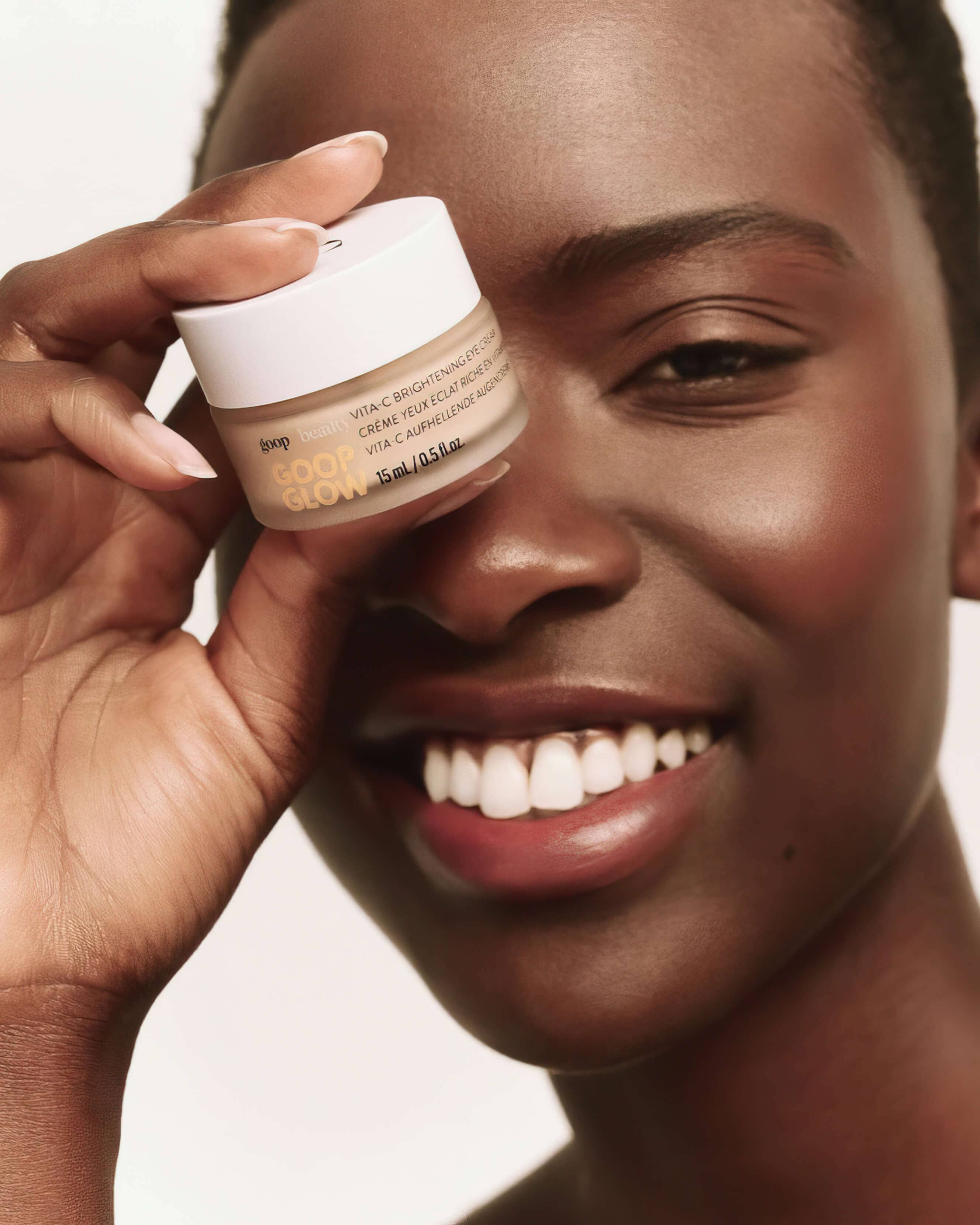 GOOPGLOW Vita C Brightening Eye Cream for Dark Circles & Puffiness – Vitamin C Eye Treatment for Brighter, Youthful Skin – Perfect for Morning & Night Skincare Routine