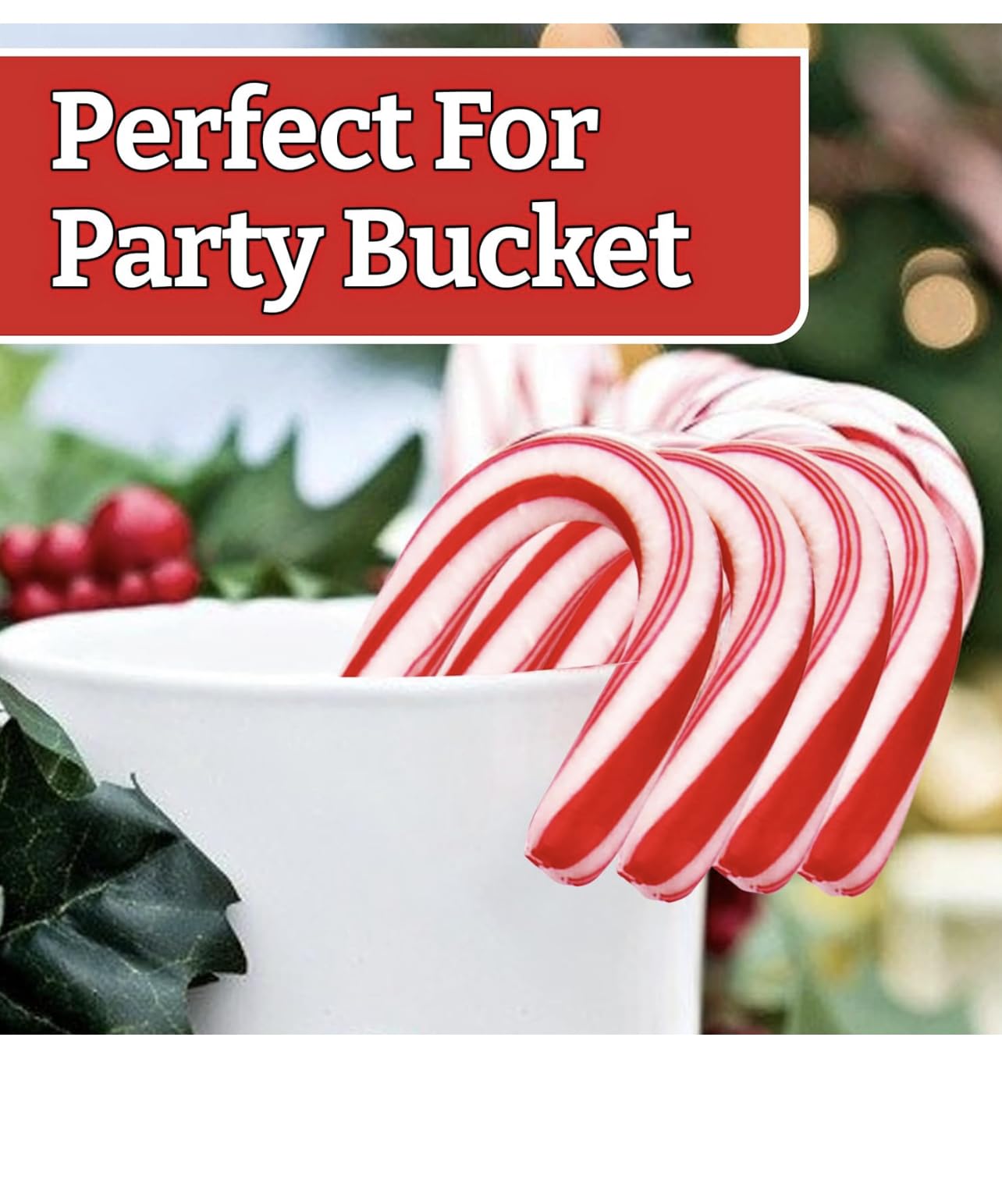 Mini Candy Canes (250 Count) - Red & White Christmas Candy with Real Peppermint | Holiday Treats for Stockings, Parties, Gifts & Decorations | Perfect for Christmas, Thanksgiving, Santa Parades & Winter Celebrations | Includes Free Creative Idea Booklet