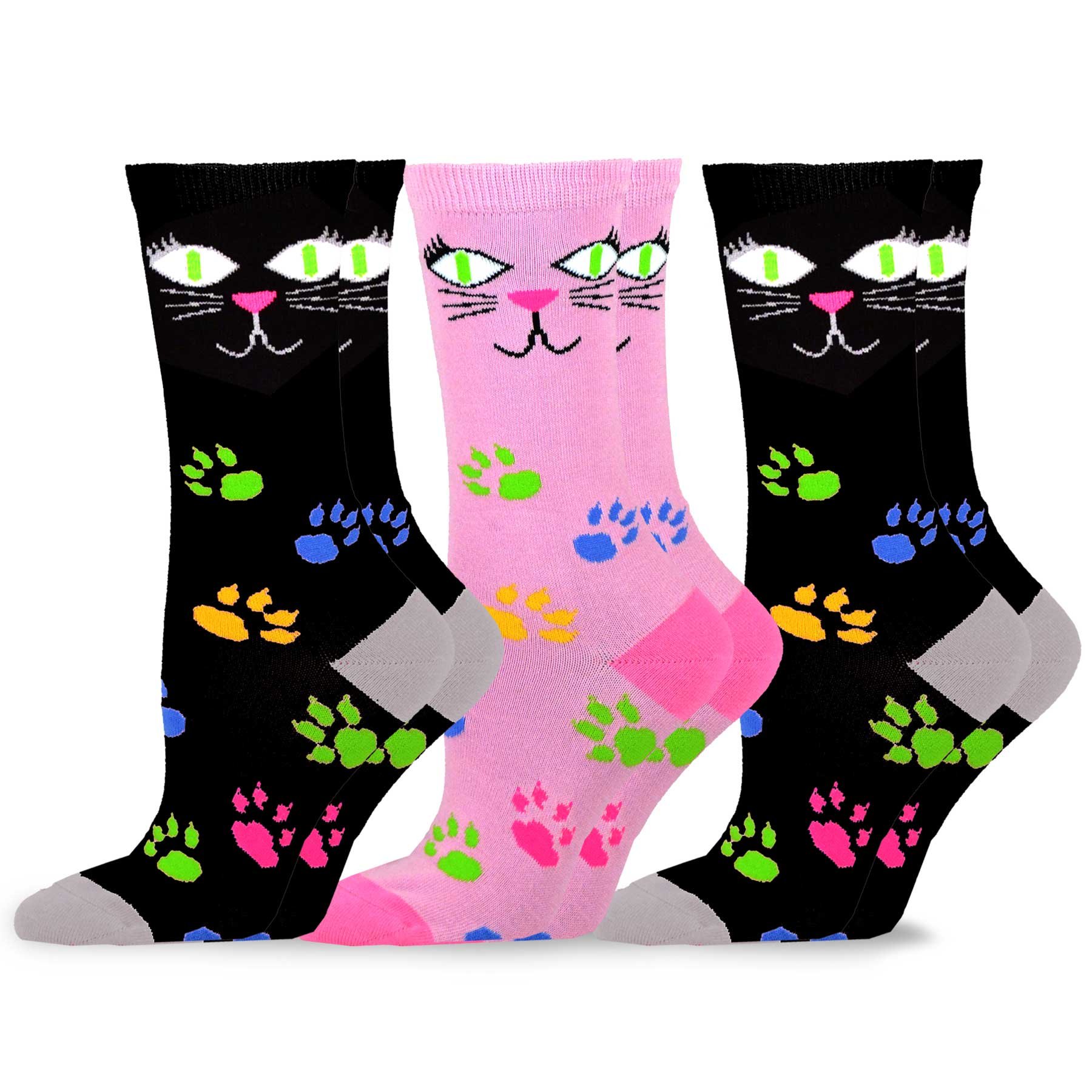 Funny Cat & Dog Lover Socks for Women & Men - Crew, Knee High, Ankle - Perfect for Gifts & Music Lovers