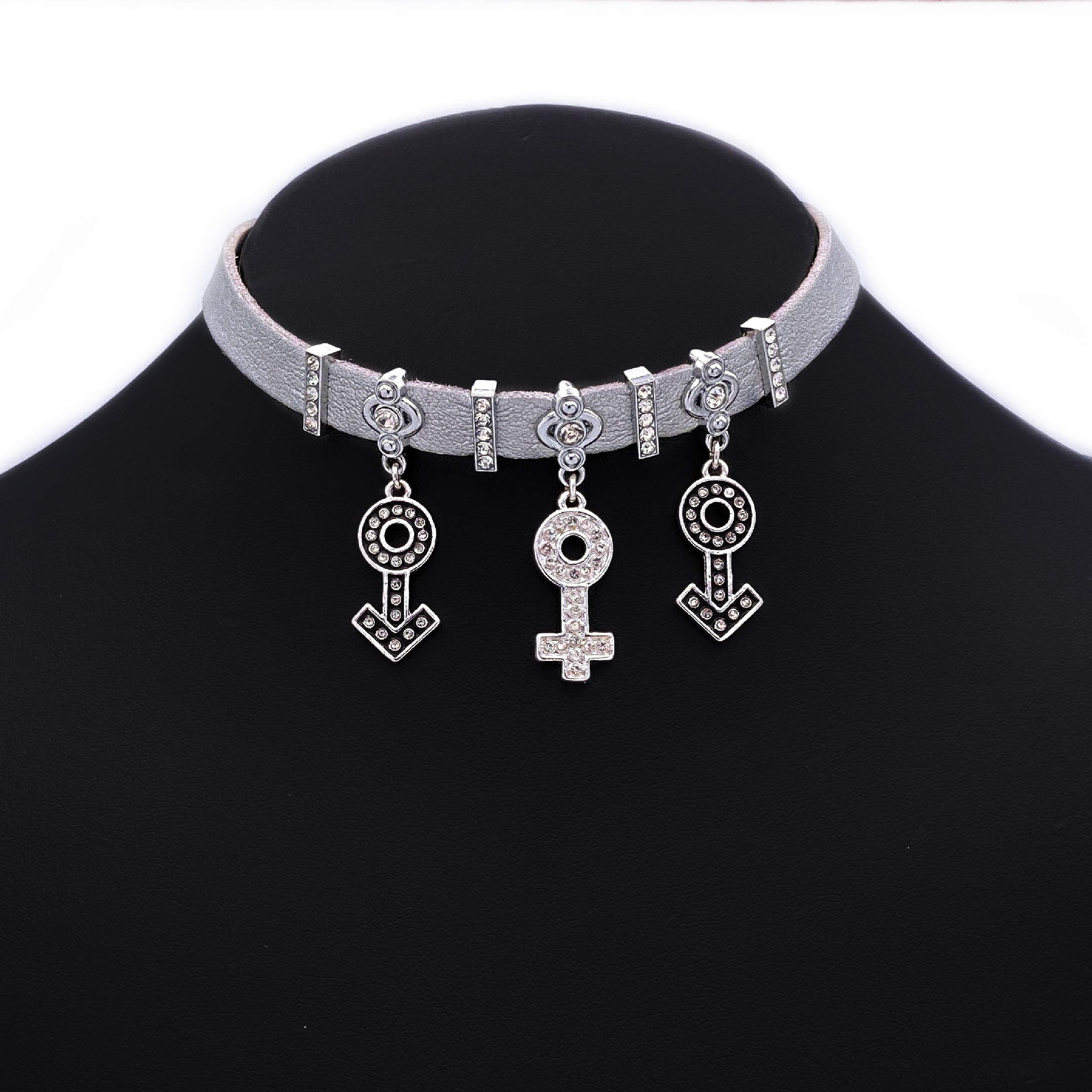 Hotwife Sexy Anklets & Chokers - Queen, Vixen, QOS Jewelry for Women | Swinger & Threesome Accessories | Perfect for Date Nights & Lifestyle Events