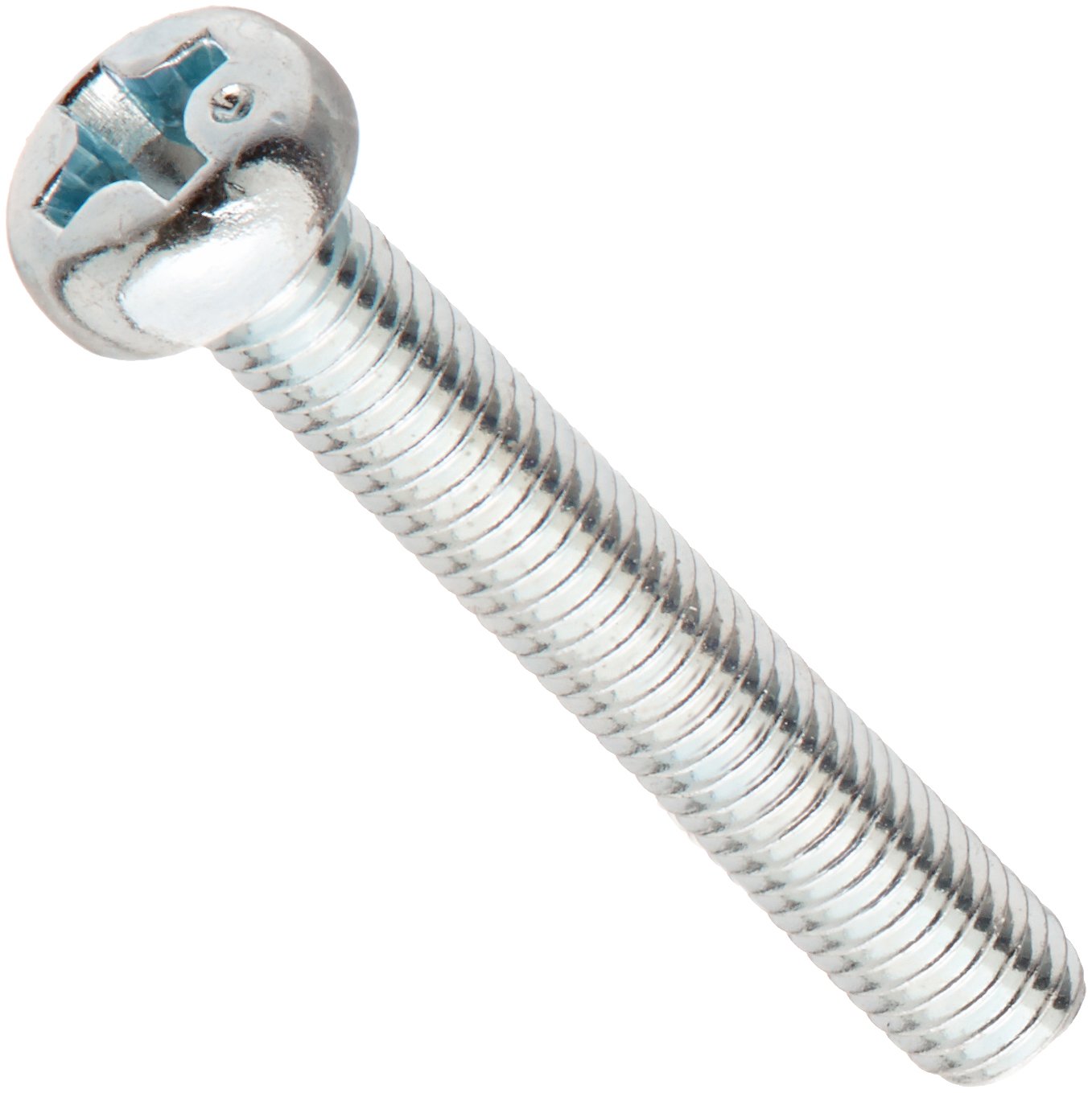 M3-0.5 Steel Machine Screws 20mm - Zinc Plated Phillips Head (50 Pack) for DIY & Electronics