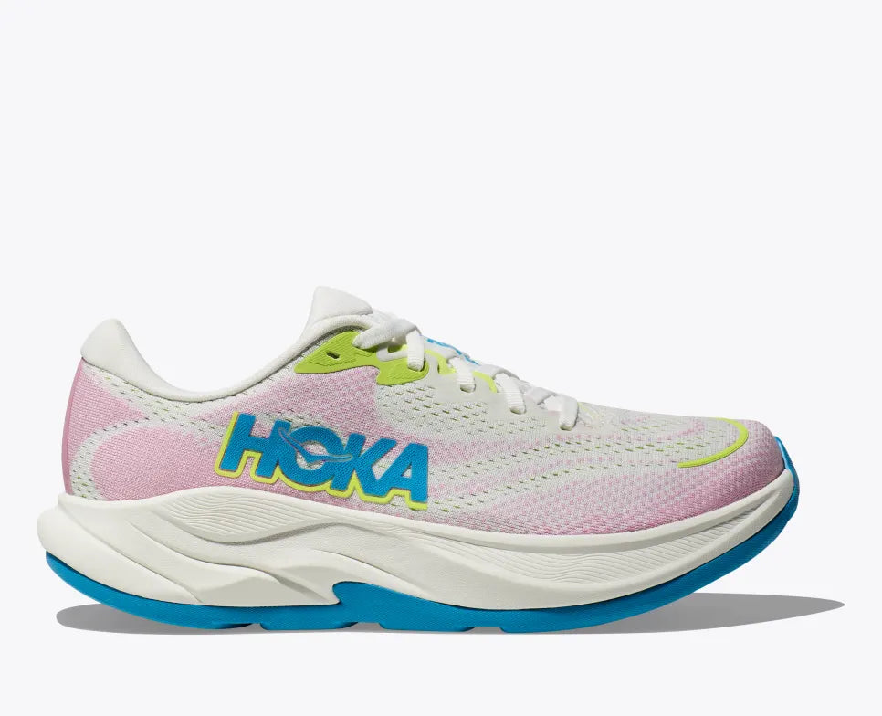 HOKA Women's Rincon 4 Running Shoes - Lightweight & Cushioned for Road Running, Frost/Pink Twilight - Perfect for Jogging, Marathon Training & Daily Workouts
