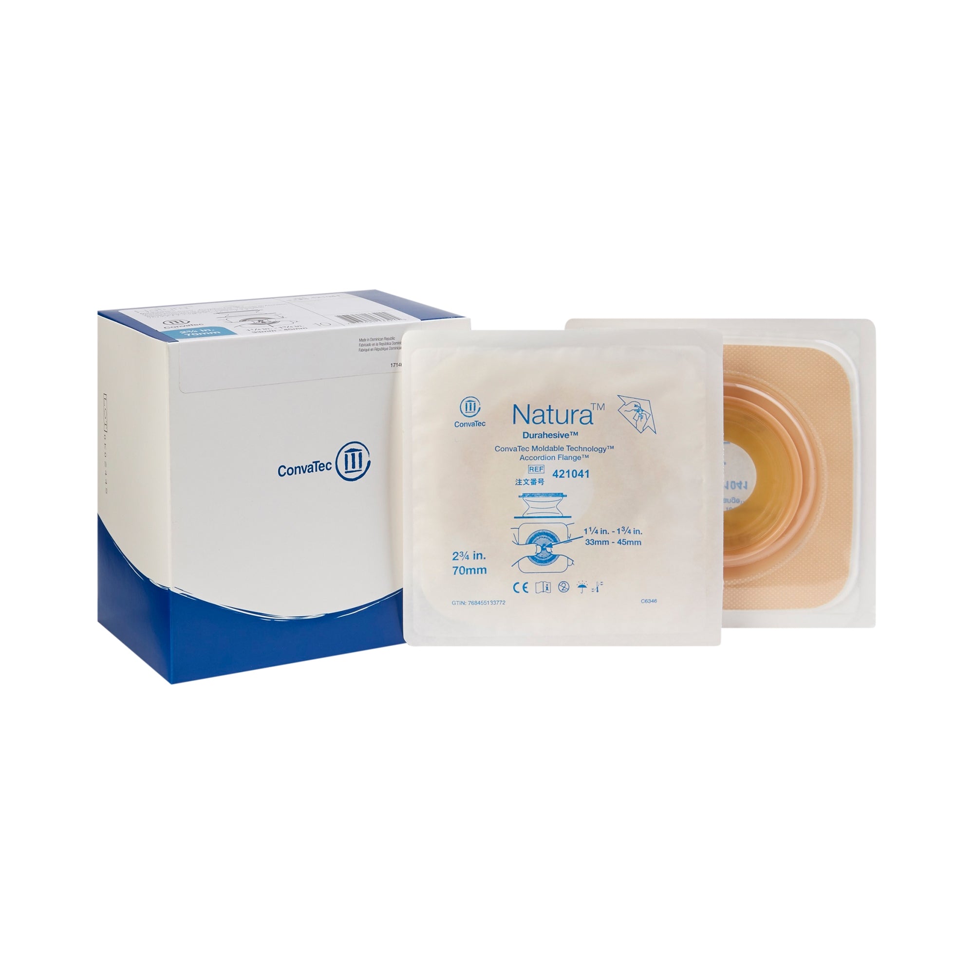 ConvaTec Natura Moldable Durahesive Skin Barrier with Hydrocolloid - Flexible Collar for Ostomy Care | Comfortable & Secure Fit for Active Lifestyles | Ideal for Daily Use, Travel & Outdoor Activities