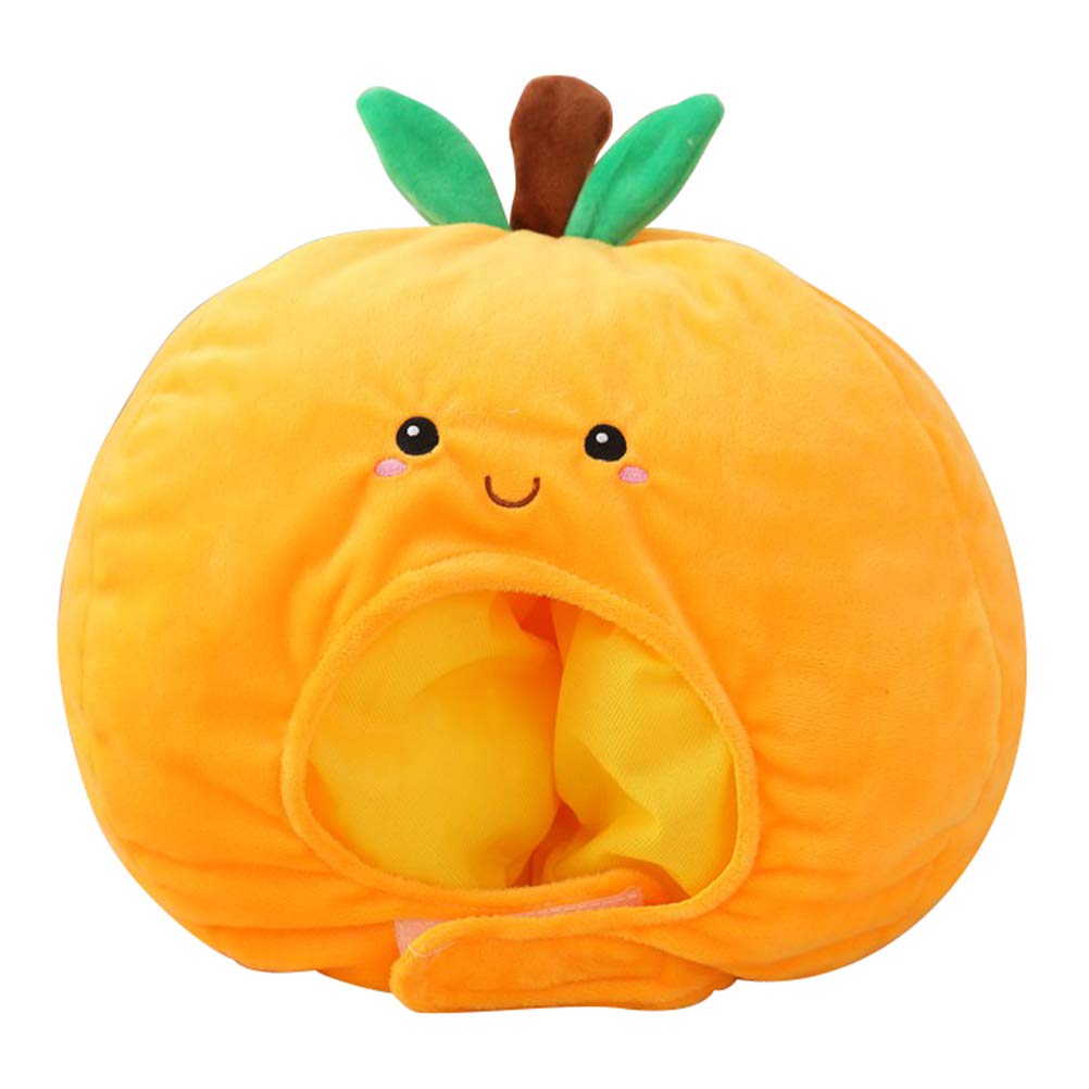 LUOZZY Orange Fruit Hat for Women - Funny Costume Accessory for Carnival, Halloween, Cosplay & Photography Props - Perfect for Parties, Themed Events & Instagram Photos