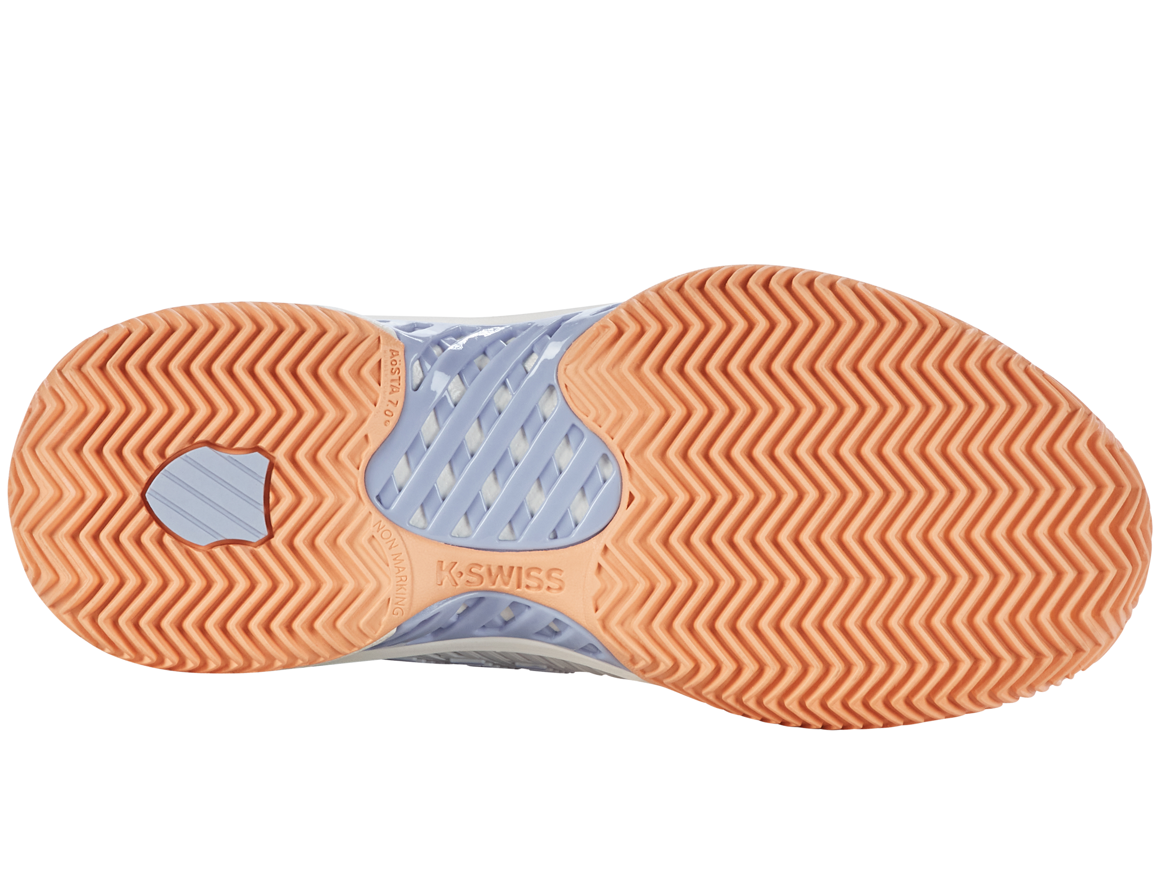 Hypercourt Express 2 Clay Tennis Shoes - Men's Size 165 (96614) | Star White/Peach Fuzz/Heather Colorway | Perfect for Clay Court Matches & Casual Wear
