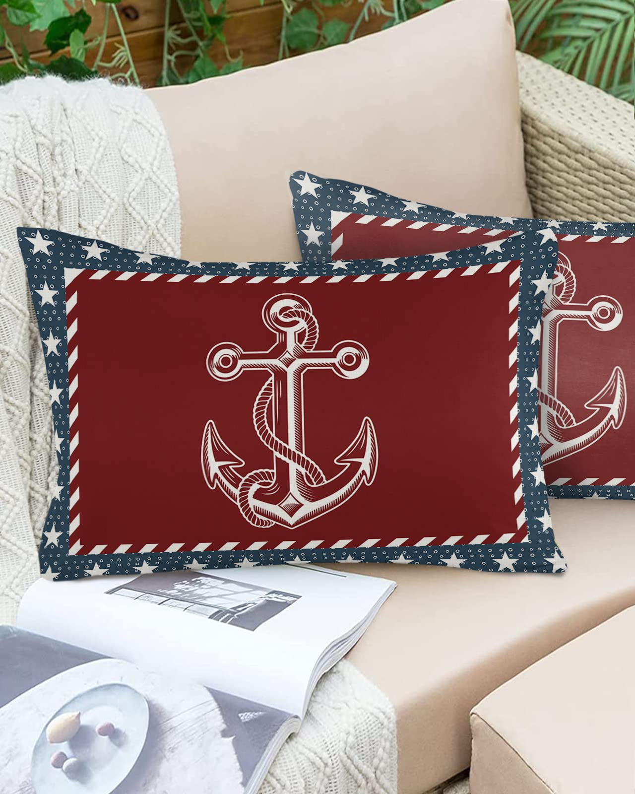 Waterproof Outdoor Pillow Covers Set of 2 - 20
